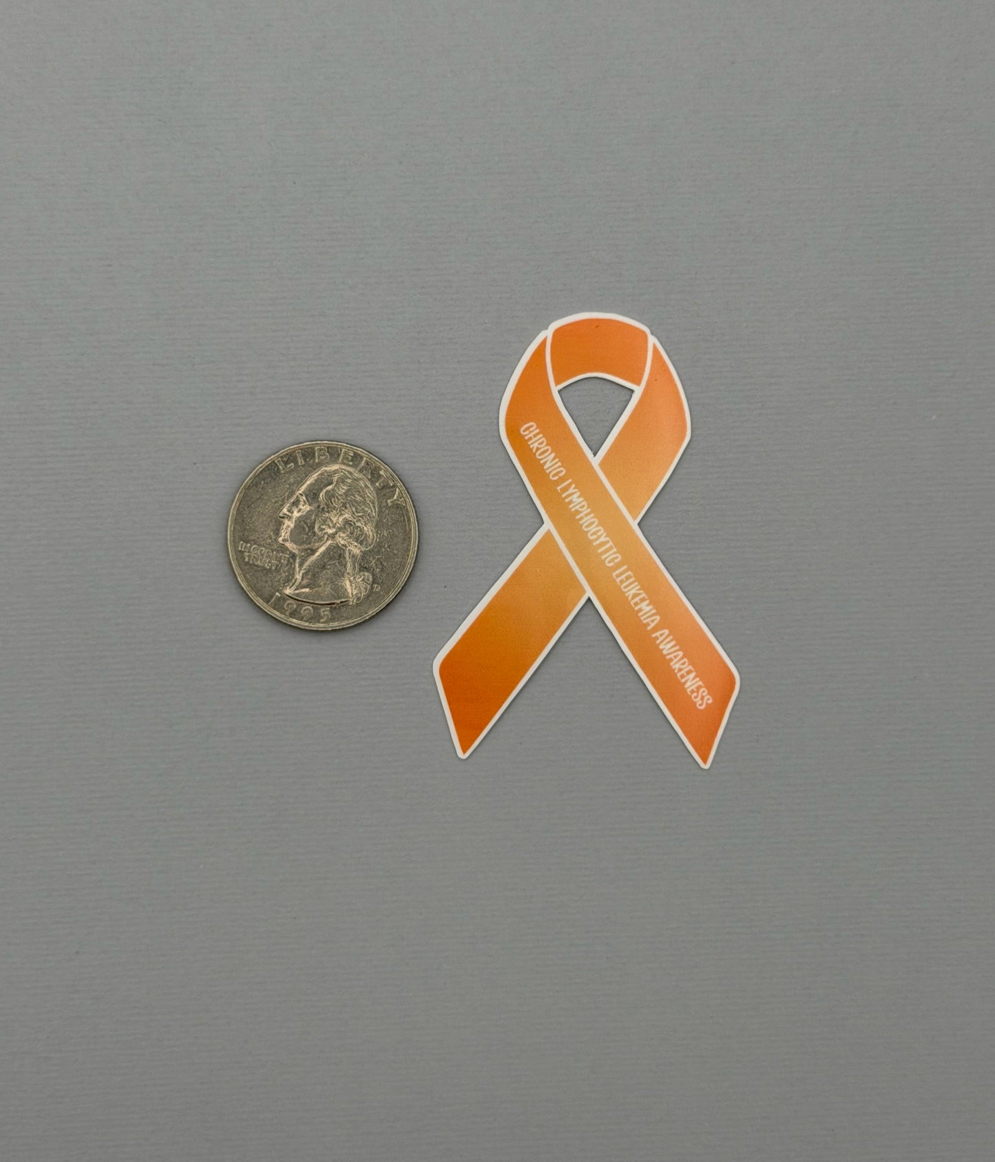Chronic Lymphocytic Leukemia (CLL) Awareness Ribbon Sticker or Magnet