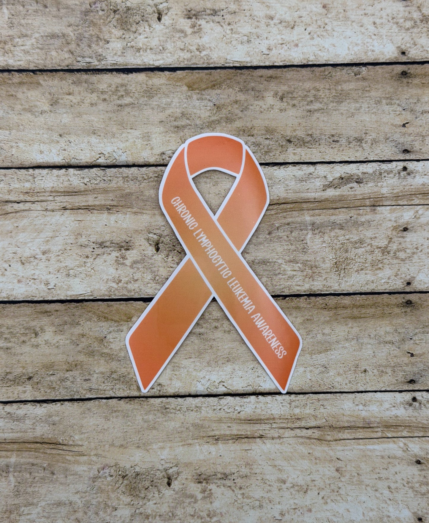Chronic Lymphocytic Leukemia (CLL) Awareness Ribbon Sticker or Magnet