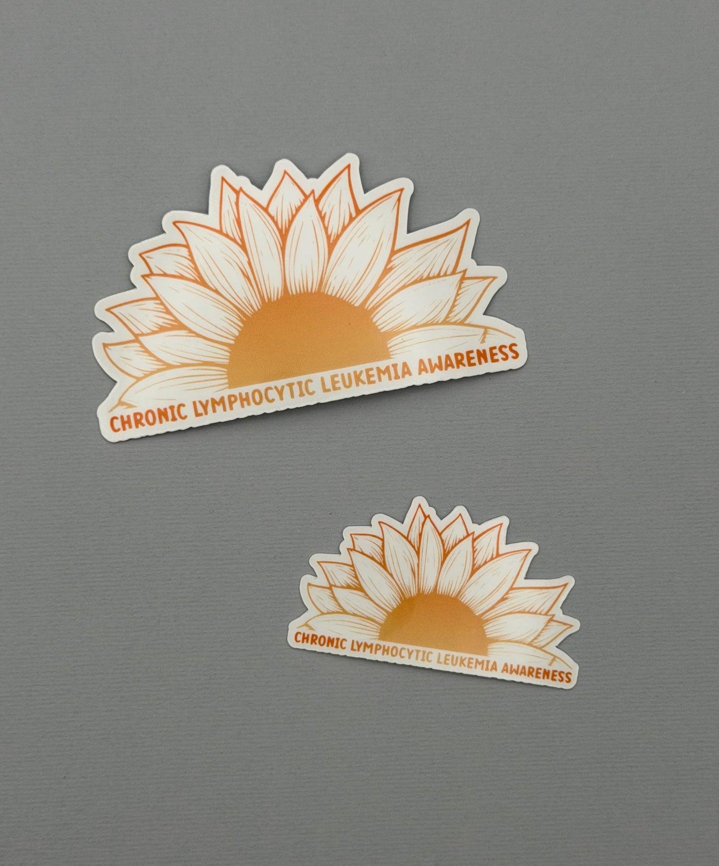 Chronic Lymphocytic Leukemia (CLL) Awareness Sunflower Sticker or Magnet