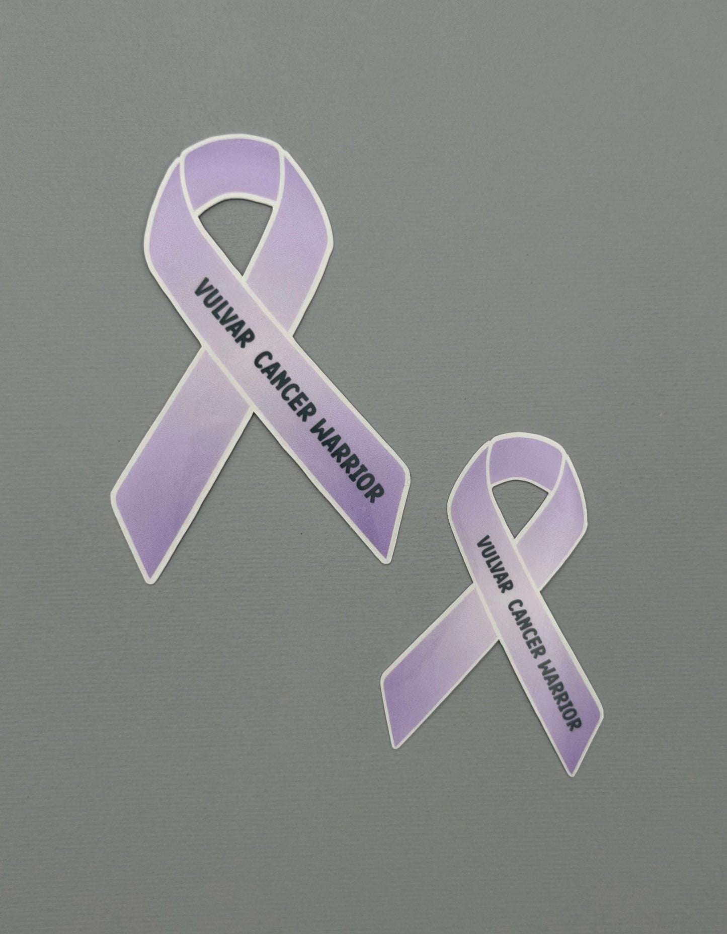 Vulvar Cancer Warrior Ribbon Sticker or Magnet