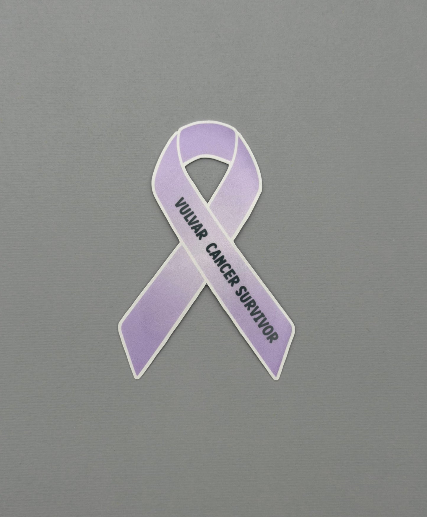 Vulvar Cancer Survivor Ribbon Sticker or Magnet