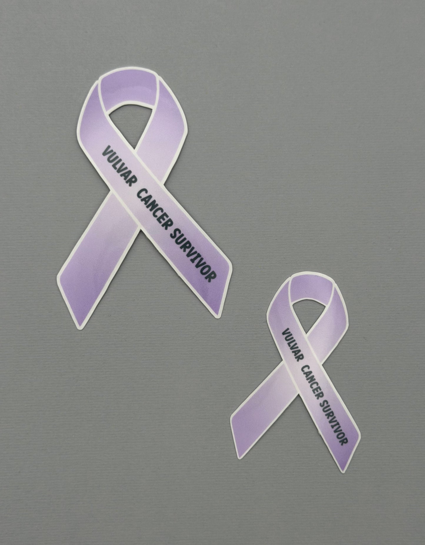 Vulvar Cancer Survivor Ribbon Sticker or Magnet