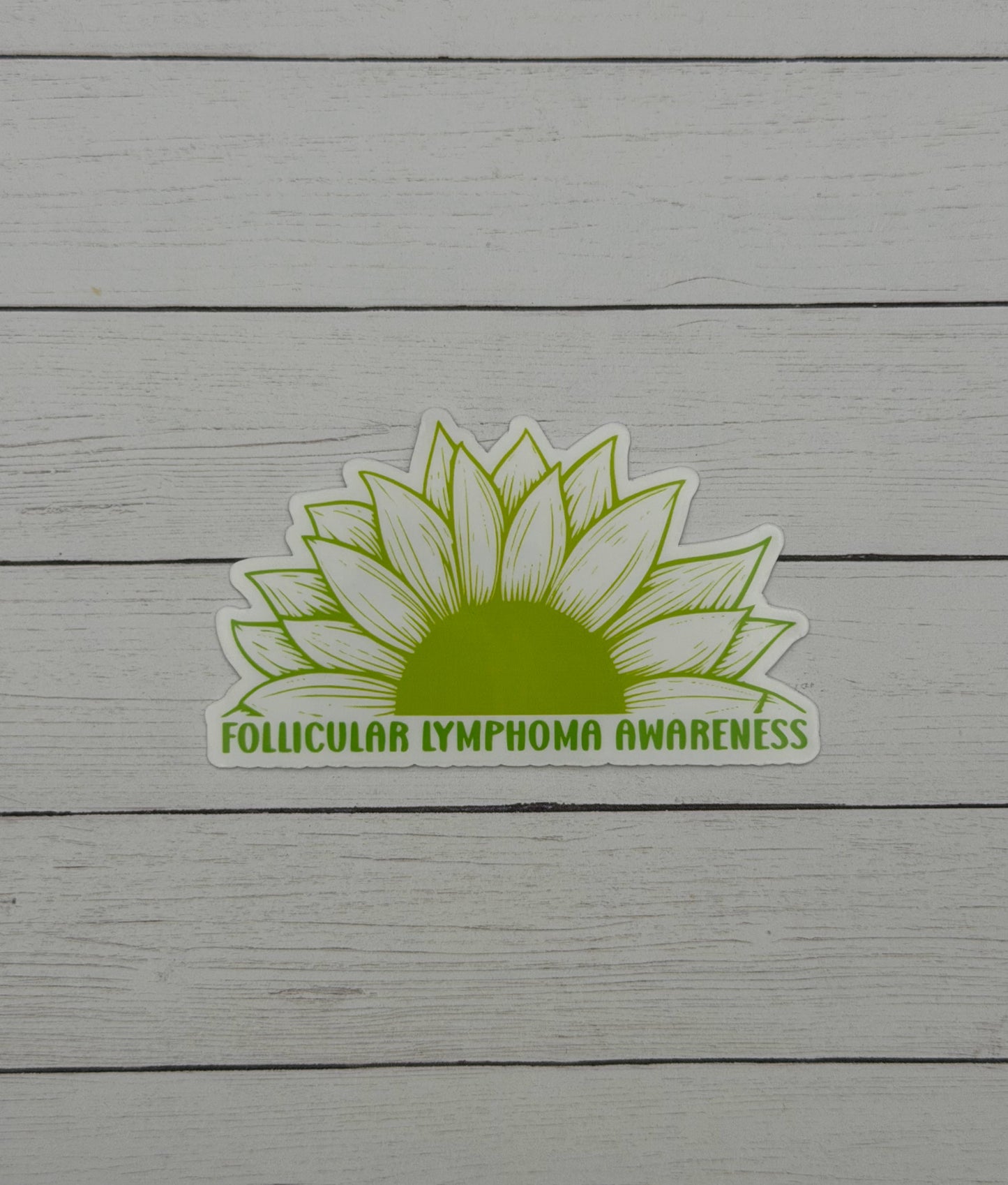 Follicular Lymphoma Awareness Sunflower Sticker or Magnet