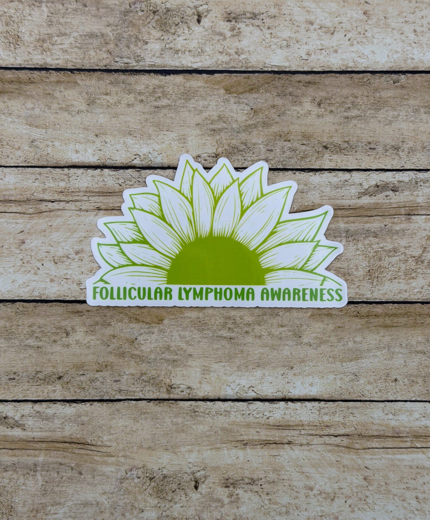 Follicular Lymphoma Awareness Sunflower Sticker or Magnet