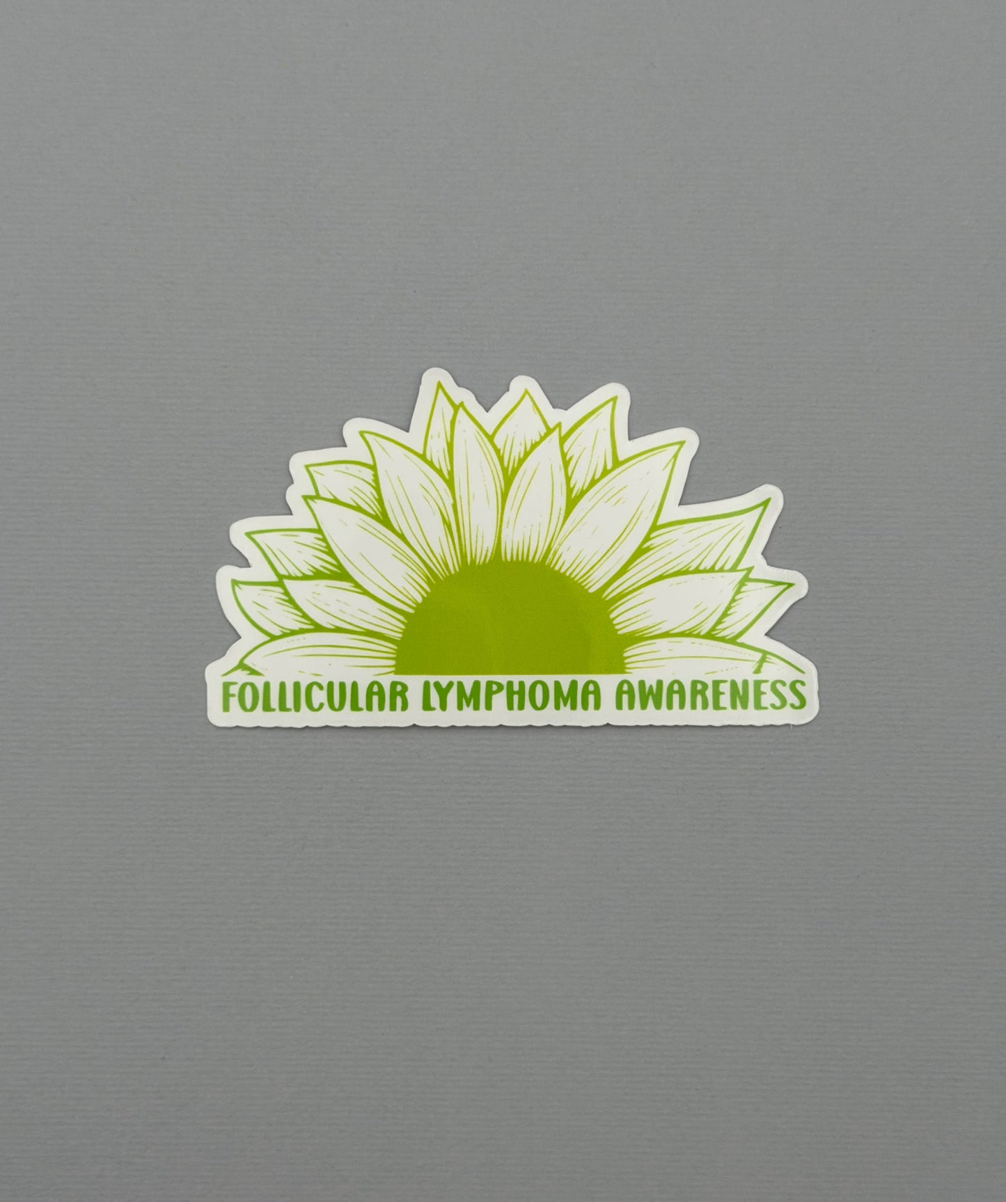 Follicular Lymphoma Awareness Sunflower Sticker or Magnet