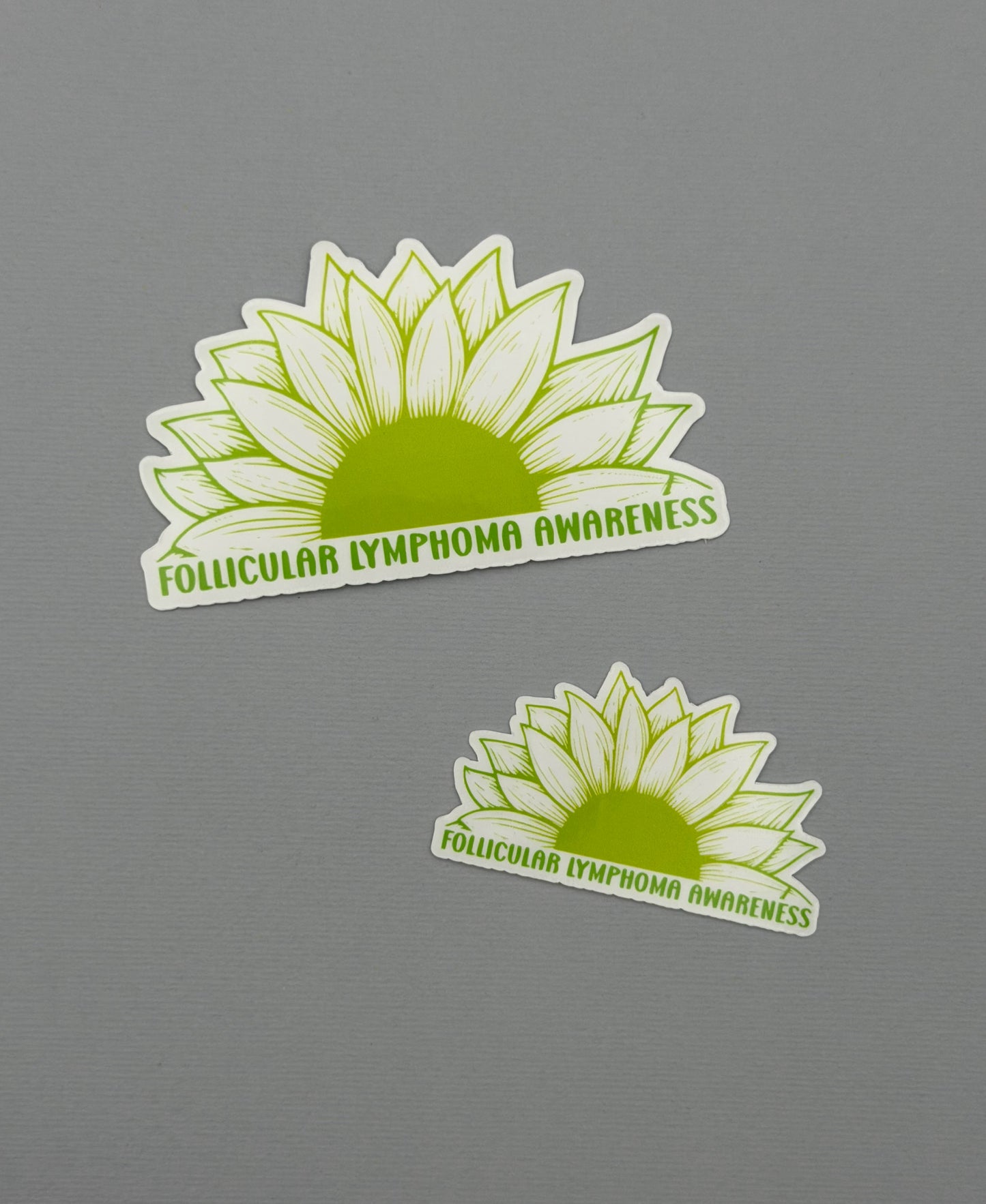 Follicular Lymphoma Awareness Sunflower Sticker or Magnet