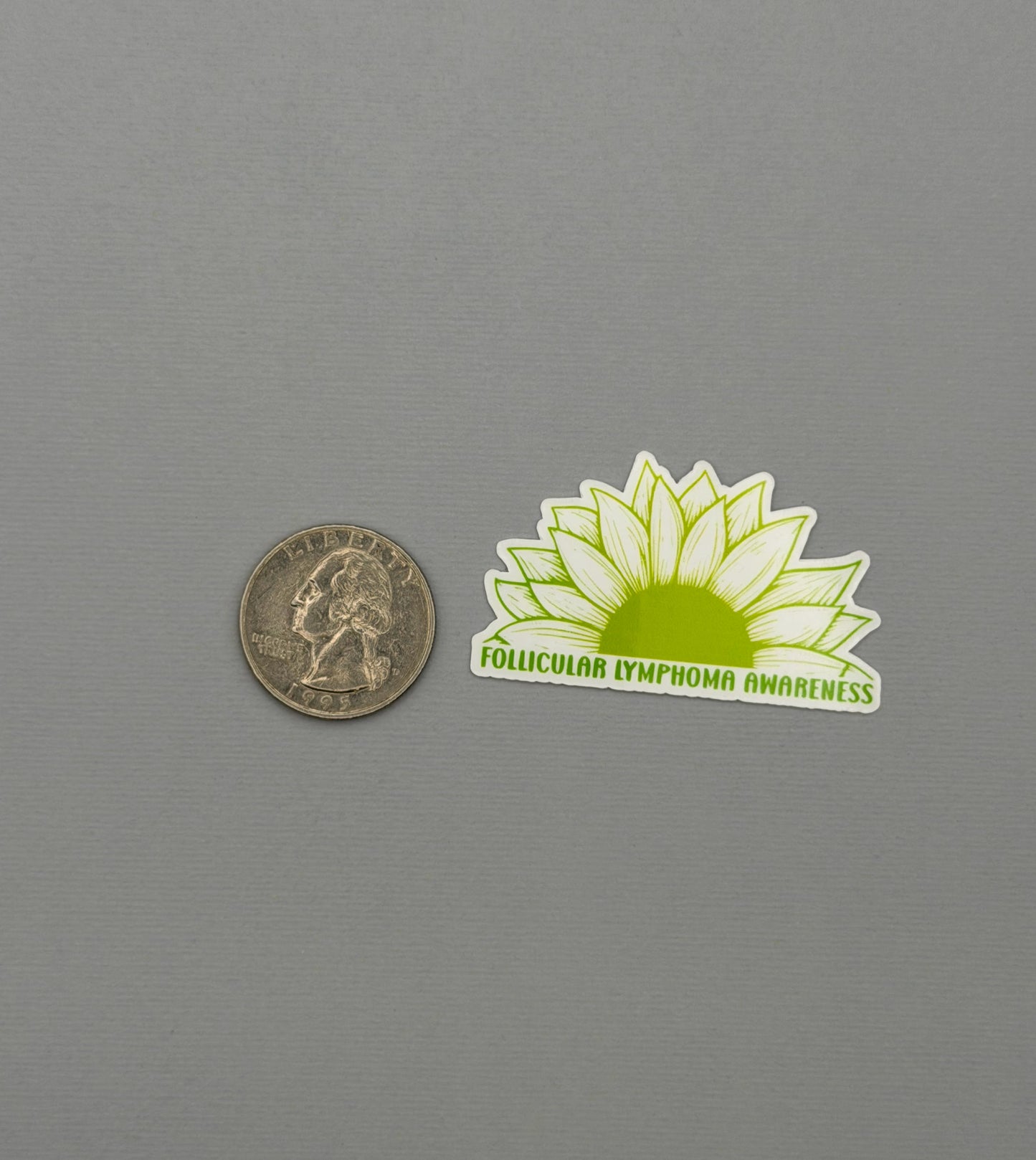 Follicular Lymphoma Awareness Sunflower Sticker or Magnet