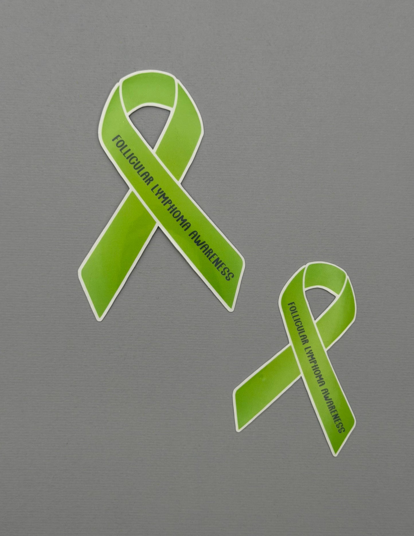 Follicular Lymphoma Awareness Ribbon Sticker or Magnet