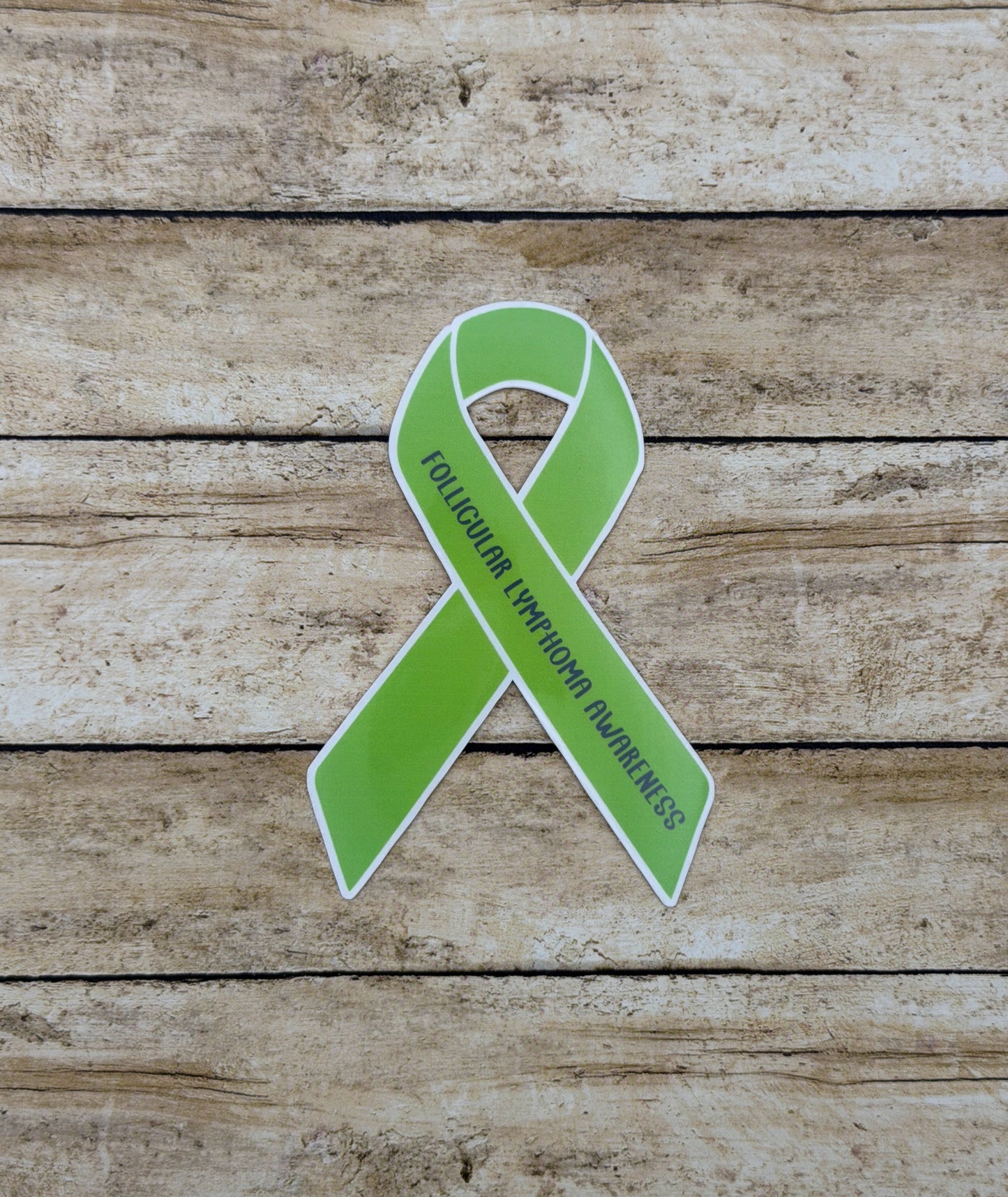 Follicular Lymphoma Awareness Ribbon Sticker or Magnet