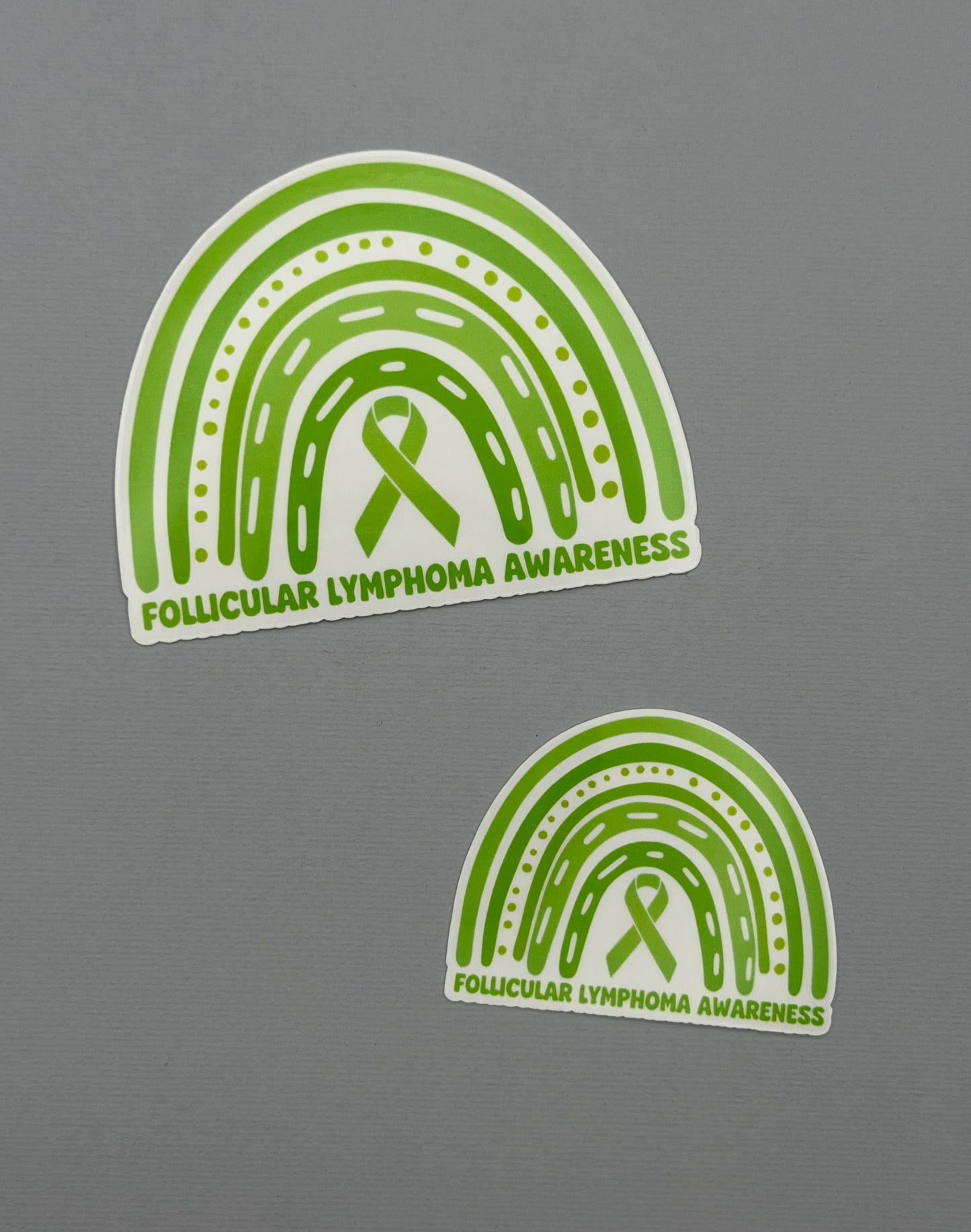 Follicular Lymphoma Awareness Rainbow Sticker or Magnet