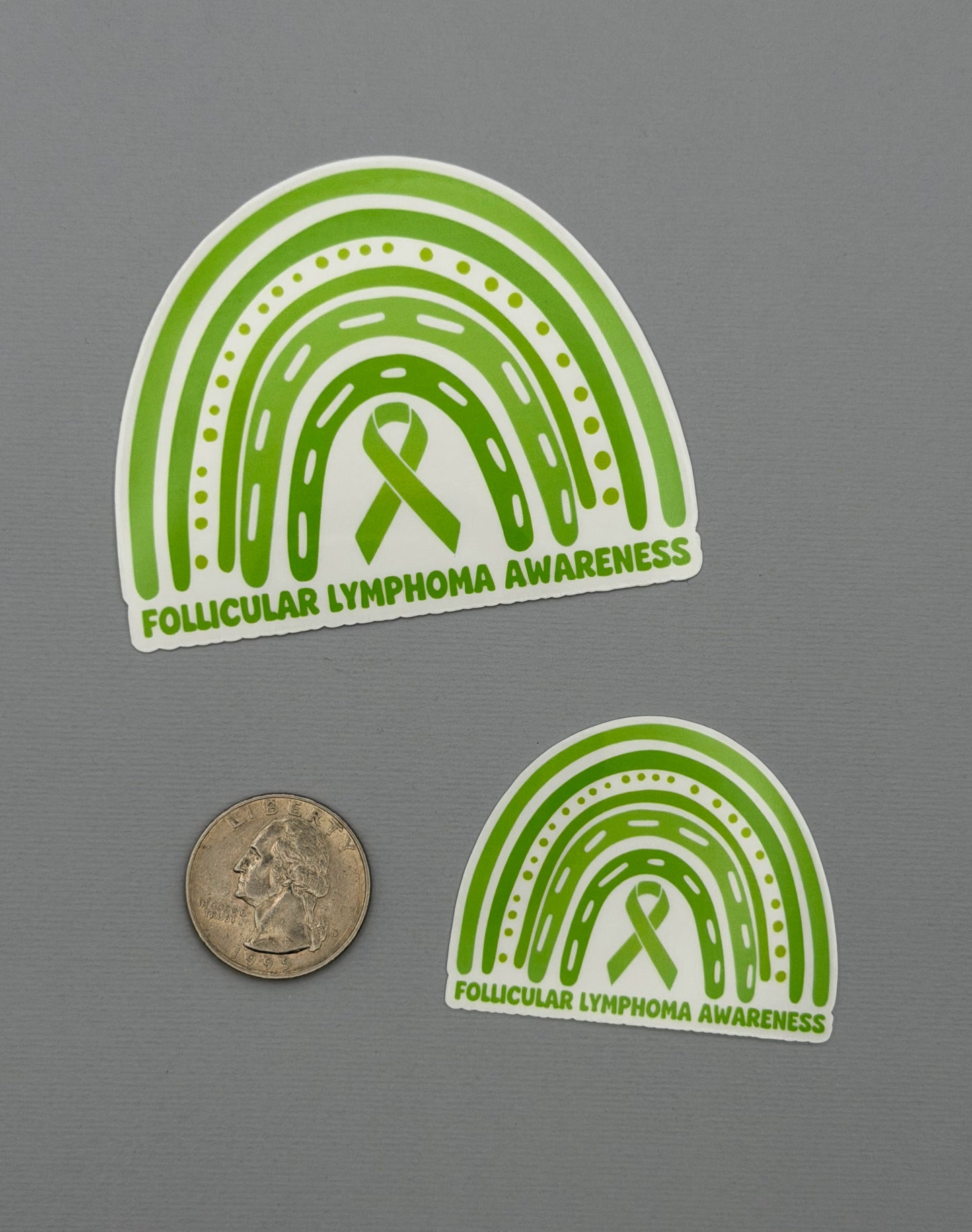 Follicular Lymphoma Awareness Rainbow Sticker or Magnet