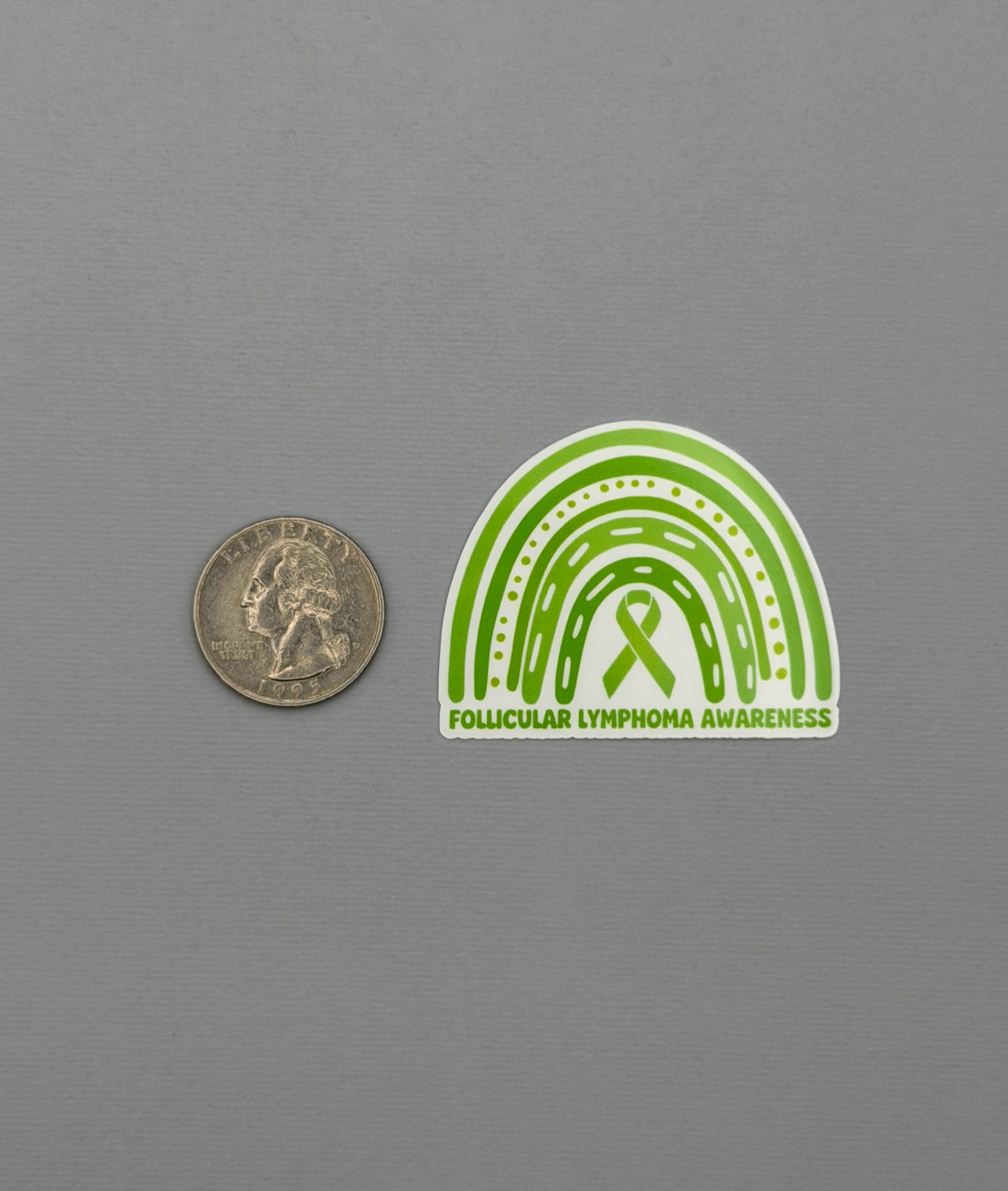 Follicular Lymphoma Awareness Rainbow Sticker or Magnet