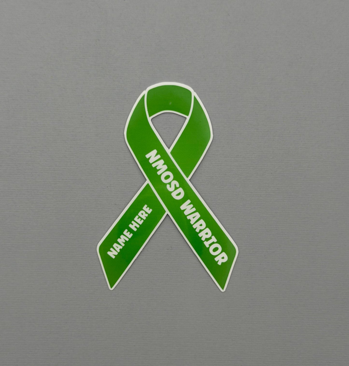 NMOSD Warrior Custom Ribbon Sticker | Neuromyelitis Optica Spectrum Disorder