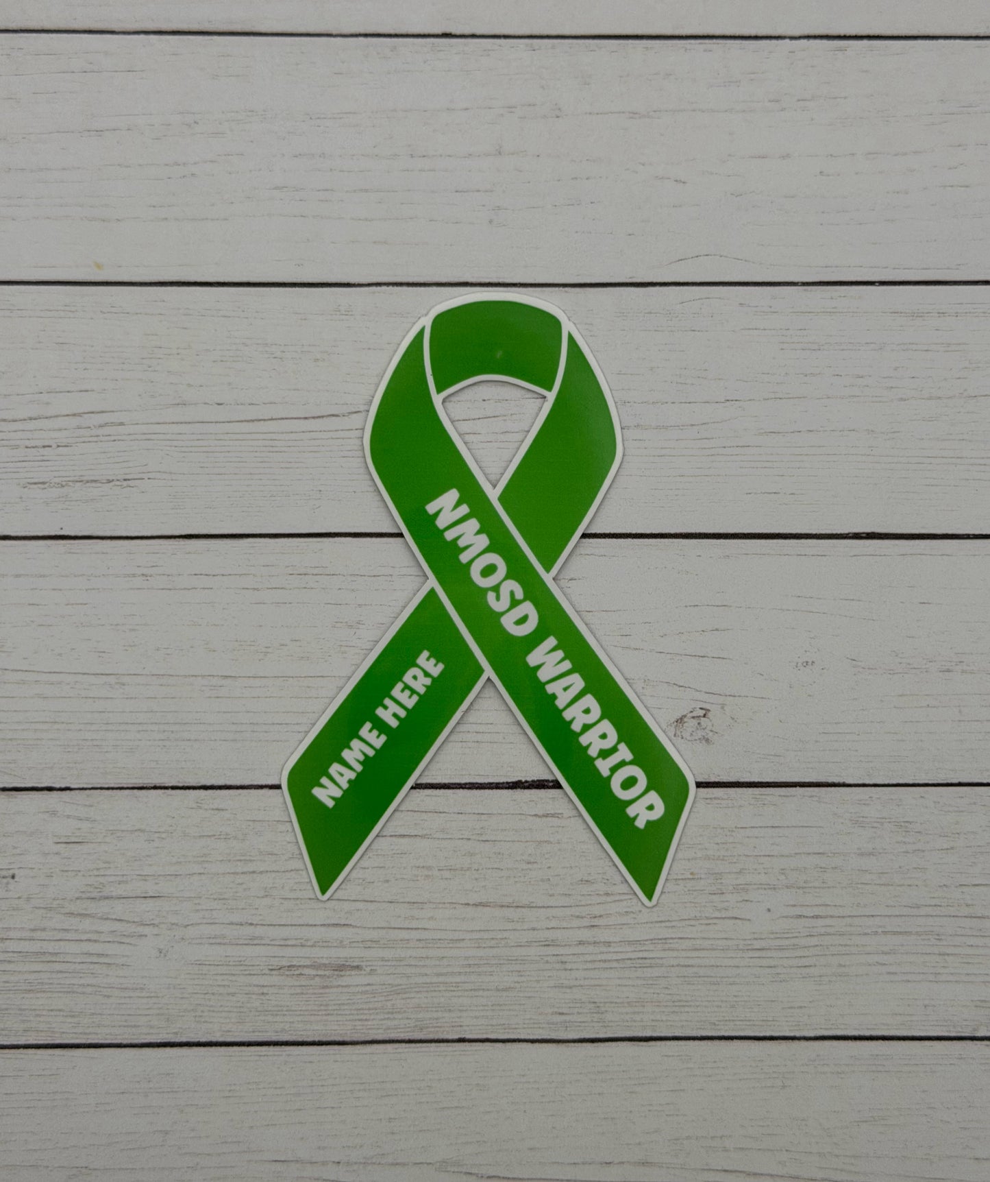 NMOSD Warrior Custom Ribbon Sticker | Neuromyelitis Optica Spectrum Disorder