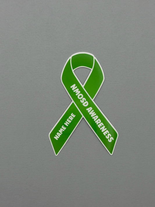 NMOSD Awareness Custom Ribbon Sticker | Neuromyelitis Optica Spectrum Disorder