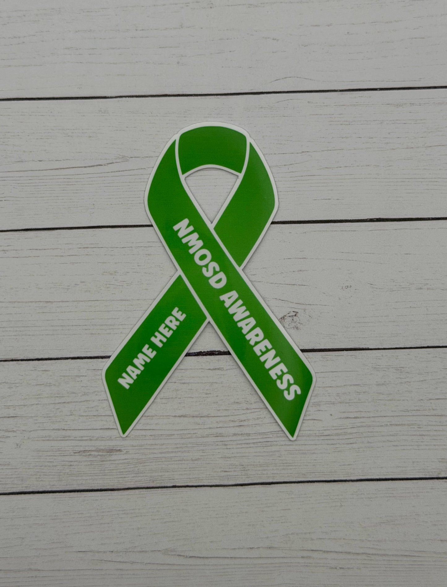 NMOSD Awareness Custom Ribbon Sticker | Neuromyelitis Optica Spectrum Disorder