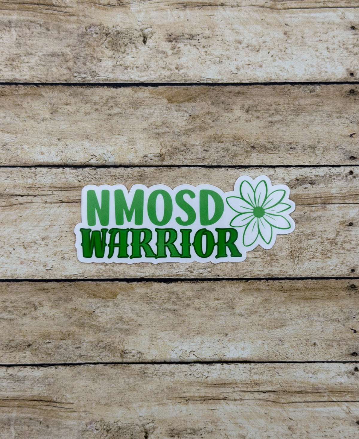 NMOSD Warrior Flower Sticker or Magnet | Neuromyelitis Optica Spectrum Disorder
