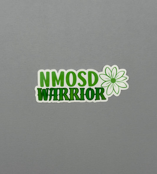 NMOSD Warrior Flower Sticker or Magnet | Neuromyelitis Optica Spectrum Disorder