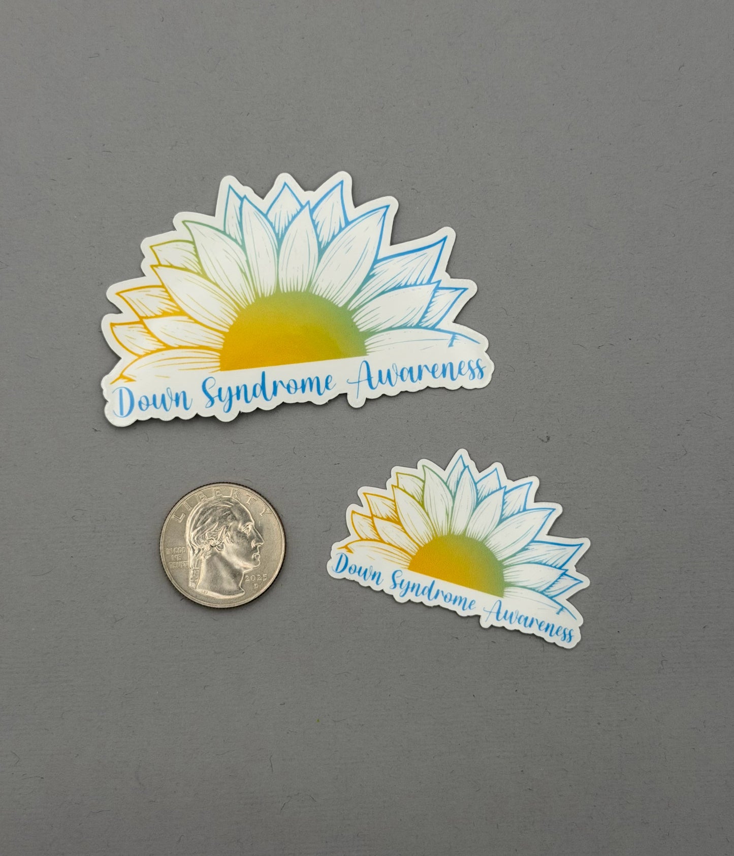 Down Syndrome Awareness Sunflower Sticker