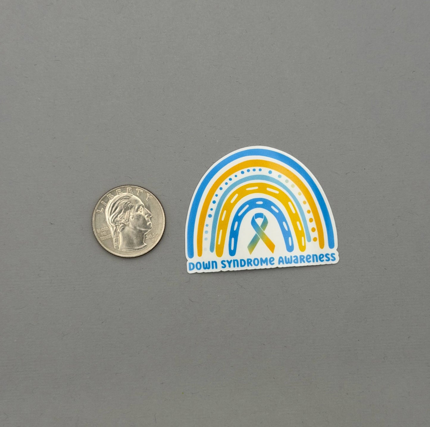 Down Syndrome Awareness Rainbow Sticker