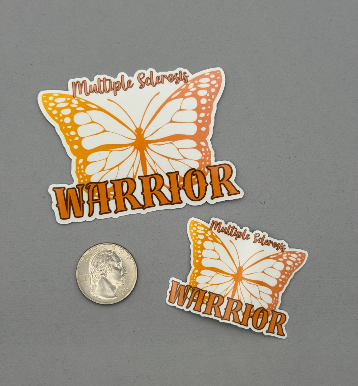 Multiple Sclerosis Warrior Butterfly Sticker