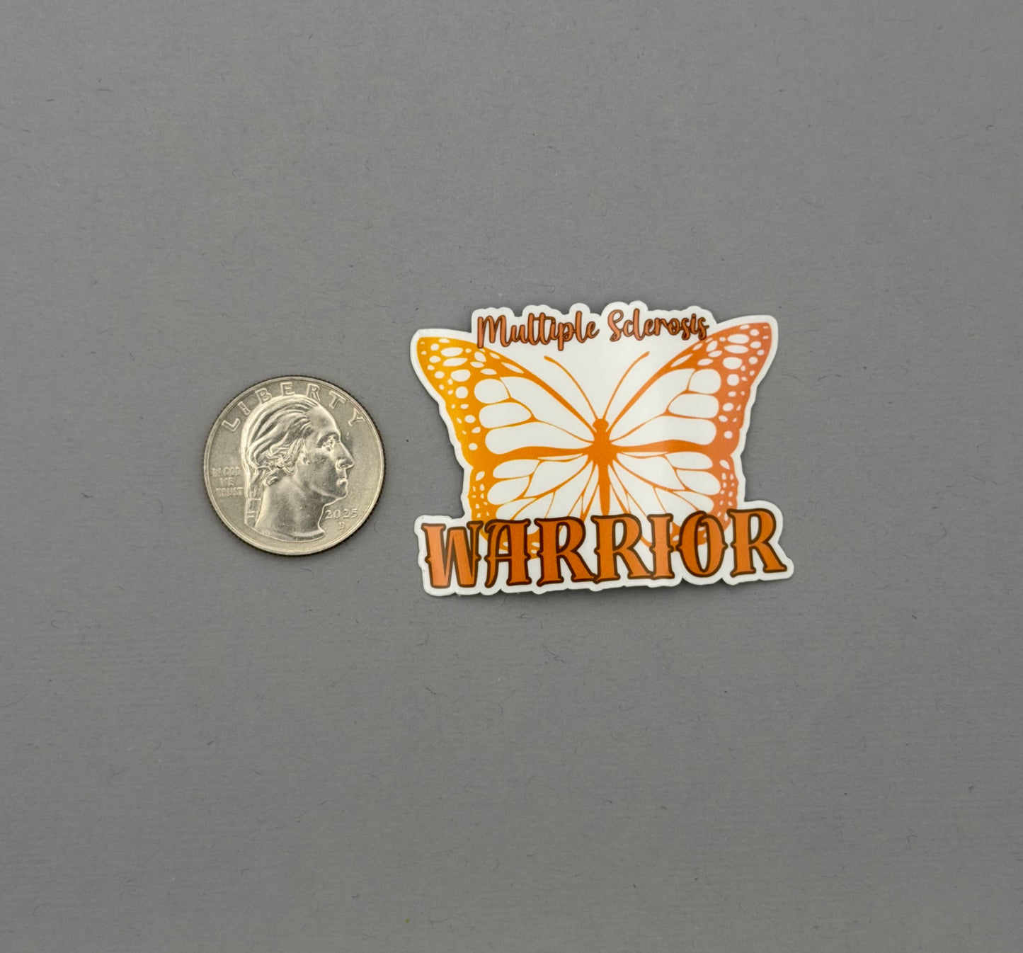 Multiple Sclerosis Warrior Butterfly Sticker