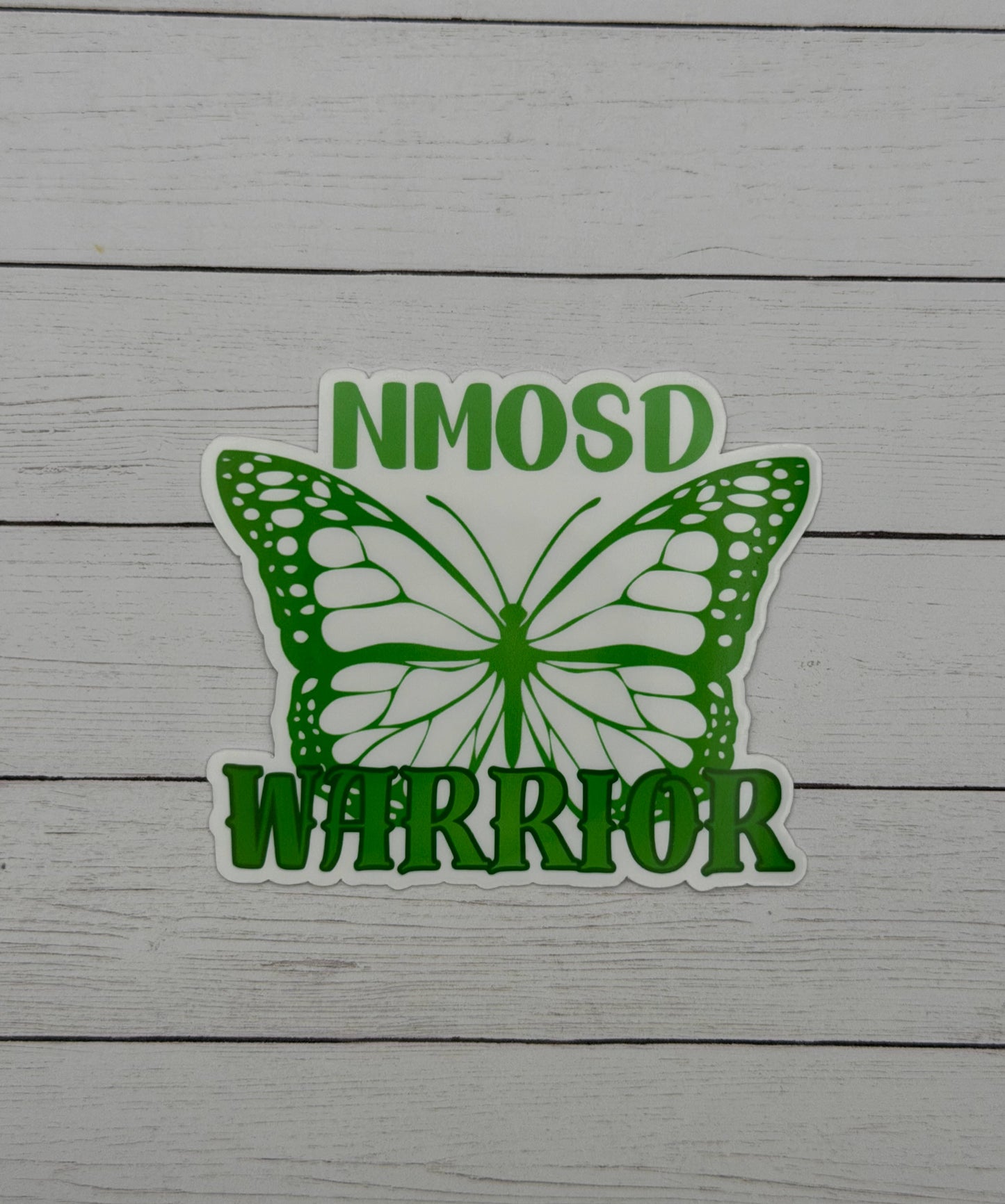 NMOSD Warrior Butterfly Sticker or Magnet | Neuromyelitis Optica Spectrum Disorder