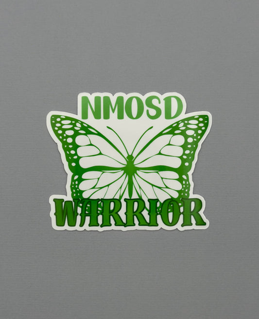 NMOSD Warrior Butterfly Sticker or Magnet | Neuromyelitis Optica Spectrum Disorder