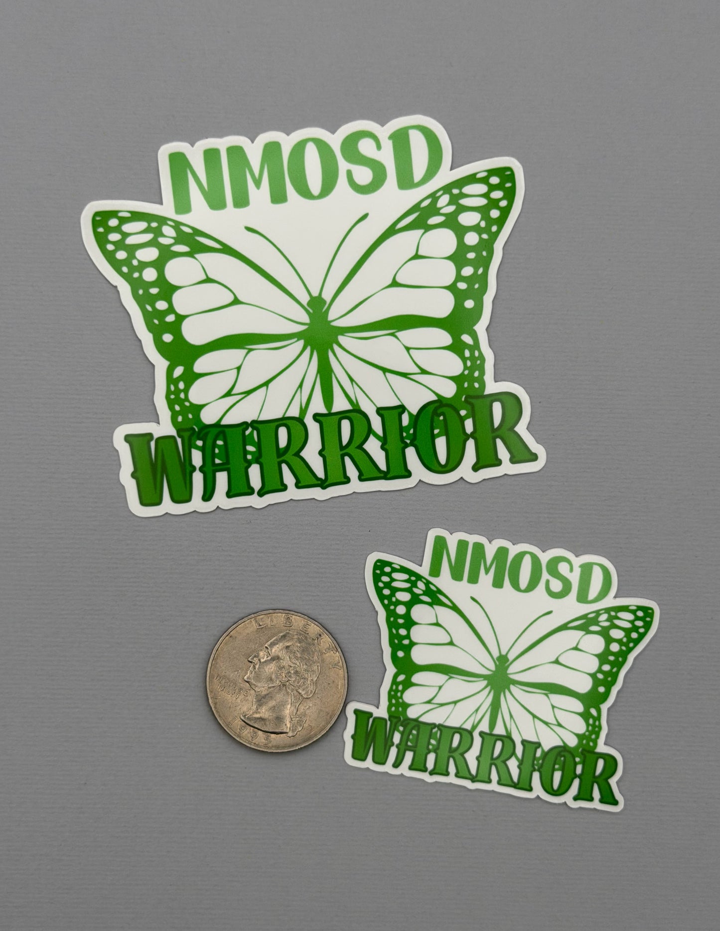 NMOSD Warrior Butterfly Sticker or Magnet | Neuromyelitis Optica Spectrum Disorder