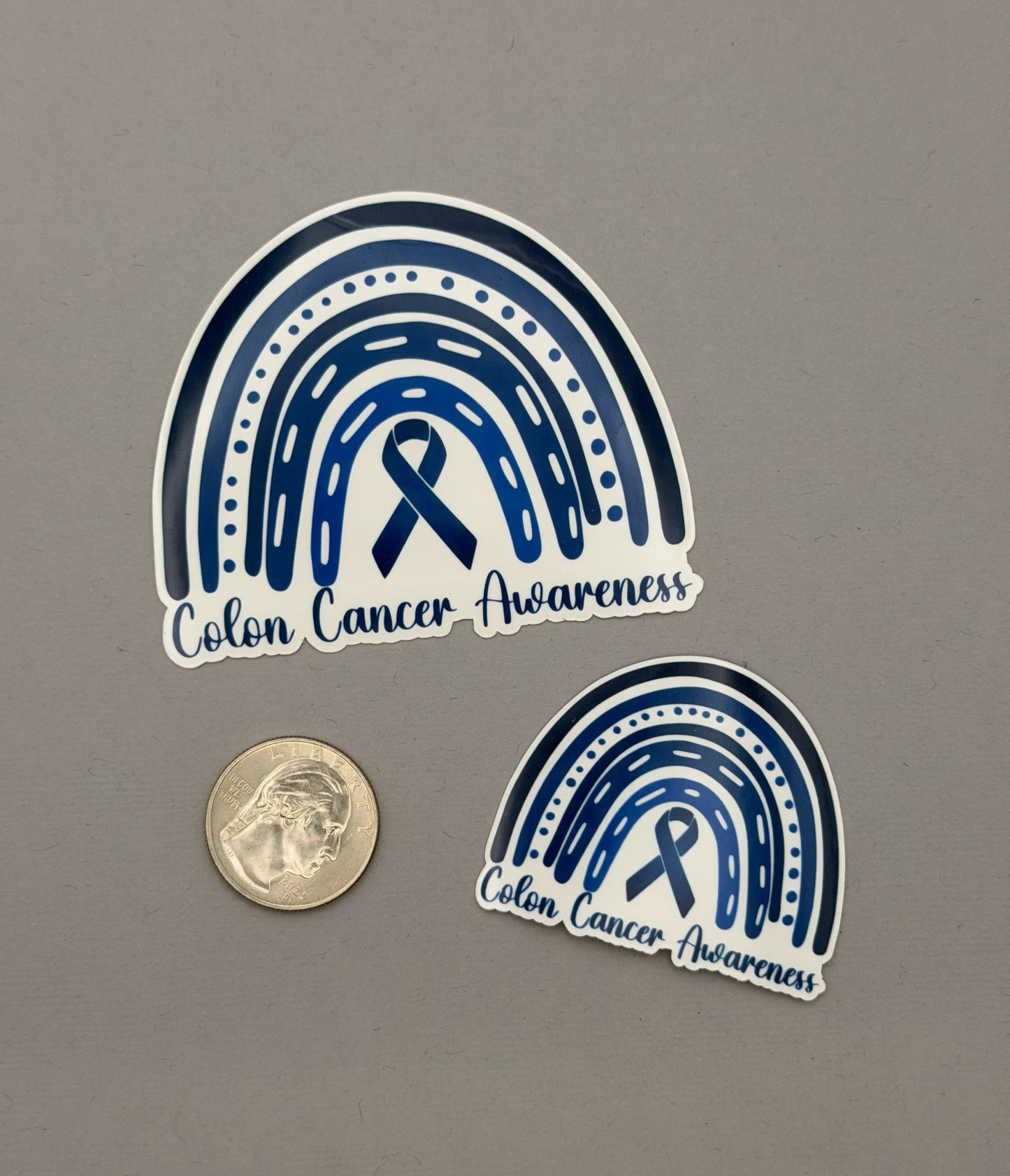 Colon Cancer Awareness Rainbow Sticker