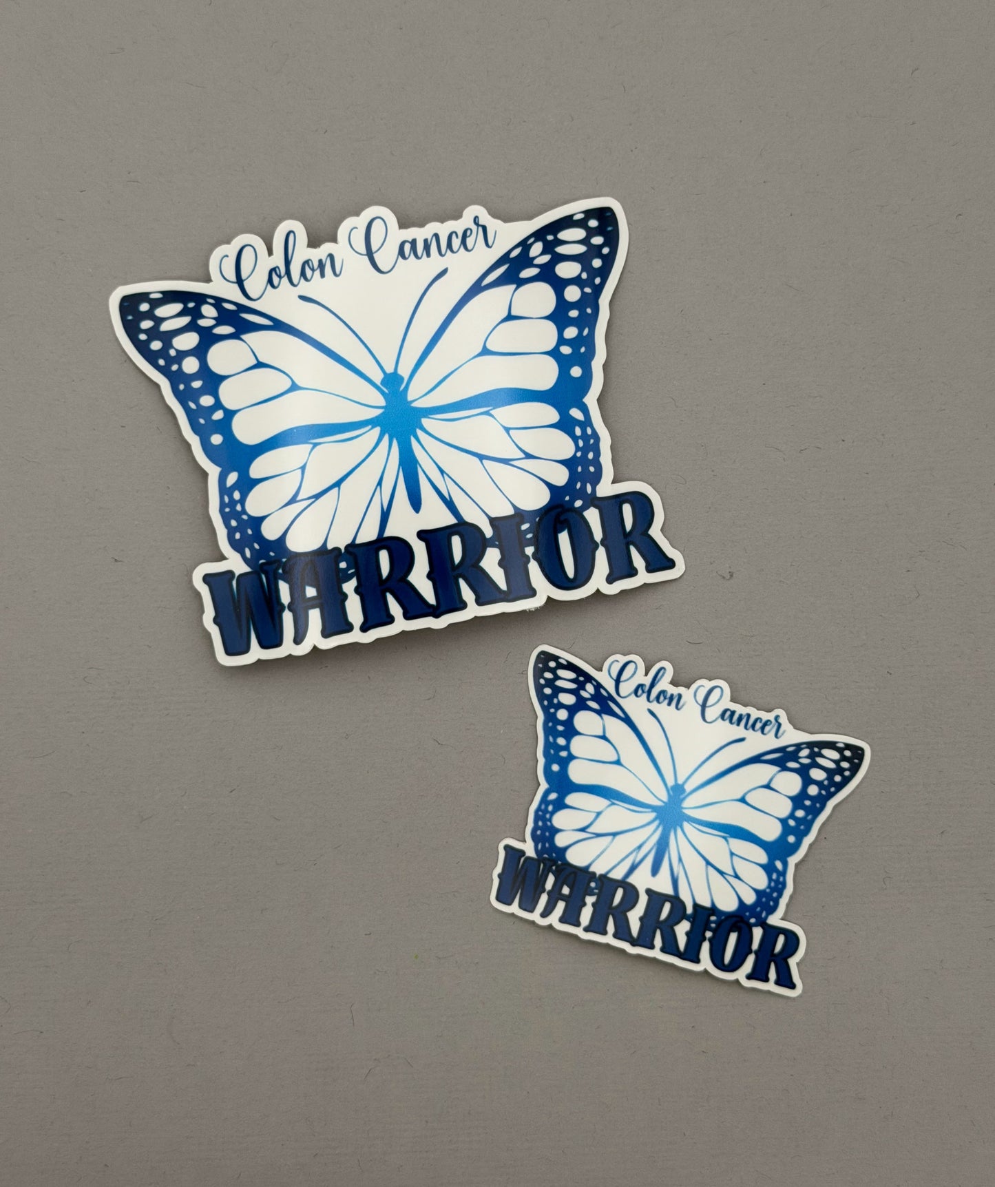 Colon Cancer Warrior Butterfly Sticker