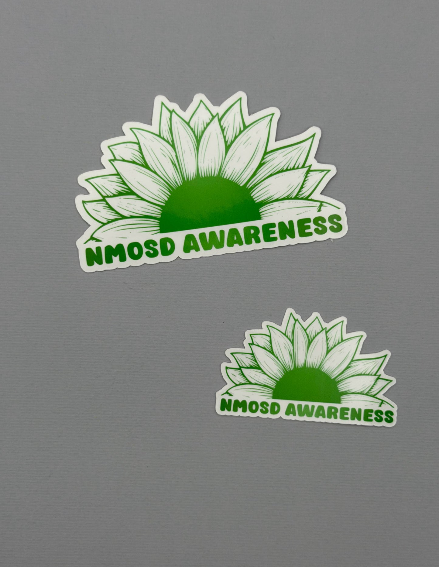 NMOSD Awareness Sunflower Sticker or Magnet | Neuromyelitis Optica Spectrum Disorder