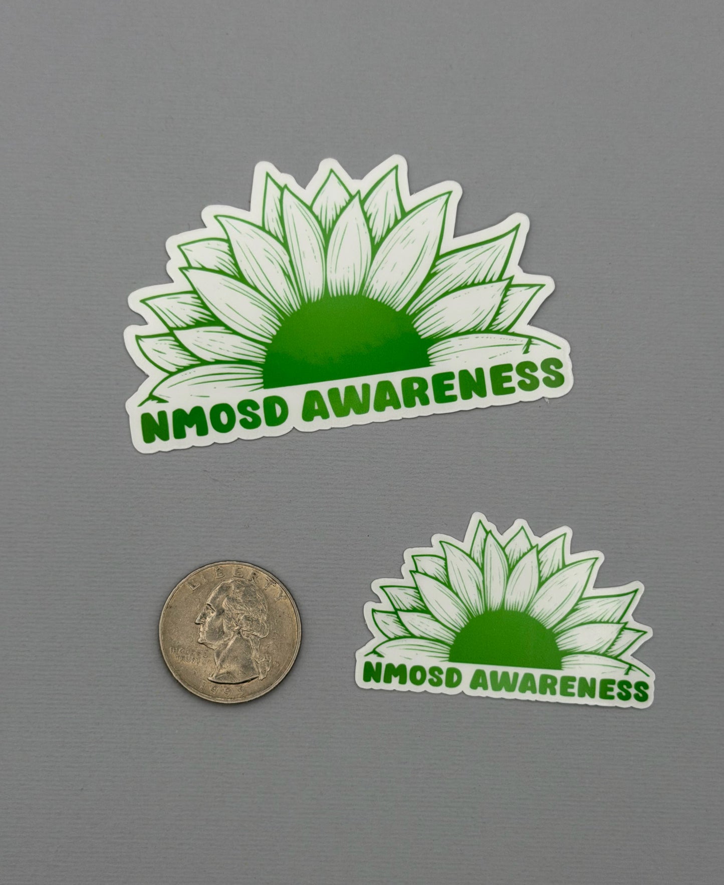 NMOSD Awareness Sunflower Sticker or Magnet | Neuromyelitis Optica Spectrum Disorder