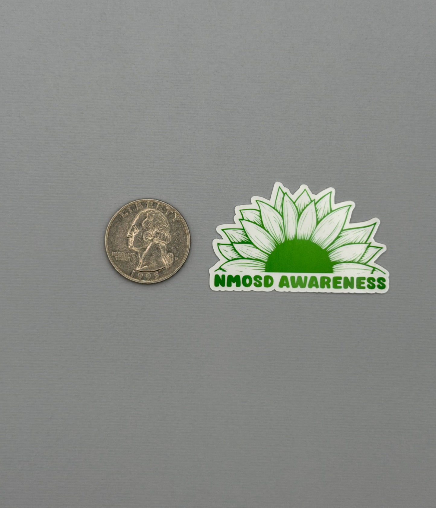 NMOSD Awareness Sunflower Sticker or Magnet | Neuromyelitis Optica Spectrum Disorder