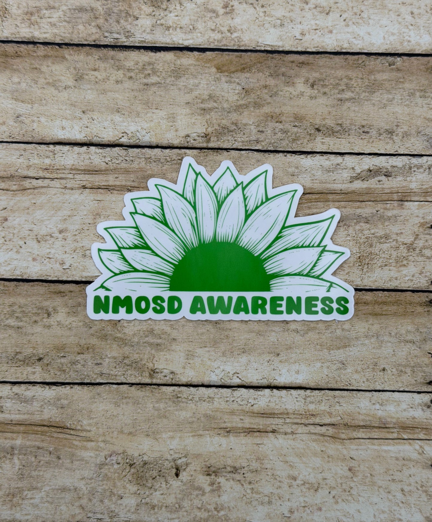 NMOSD Awareness Sunflower Sticker or Magnet | Neuromyelitis Optica Spectrum Disorder