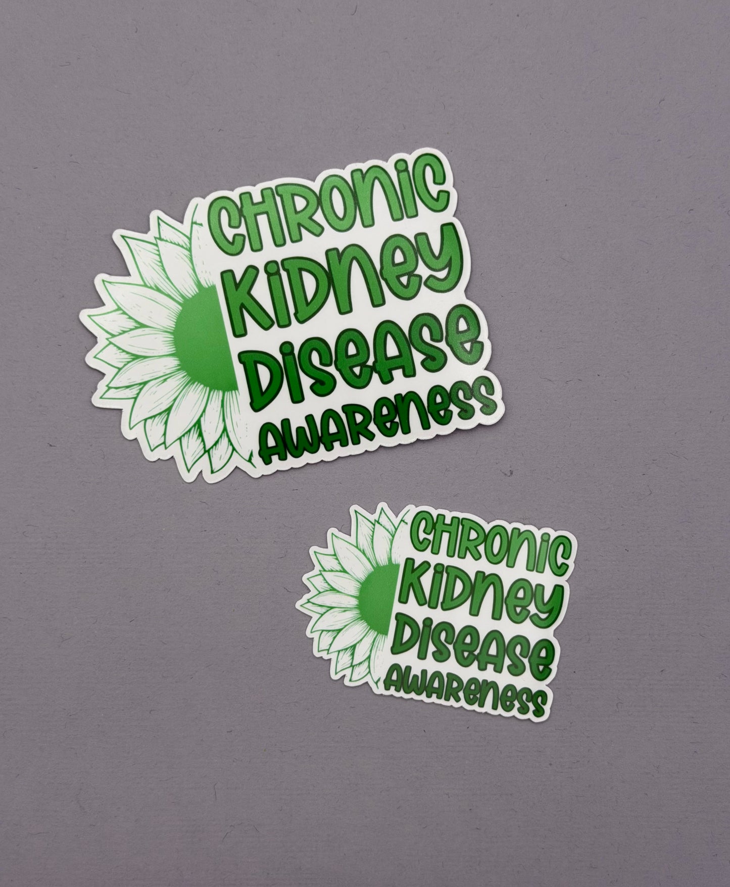 Chronic Kidney Disease Awareness Sunflower Sticker