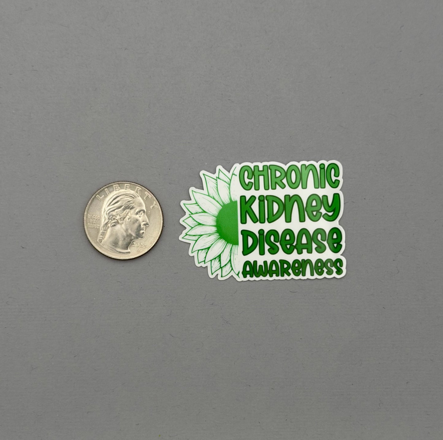 Chronic Kidney Disease Awareness Sunflower Sticker