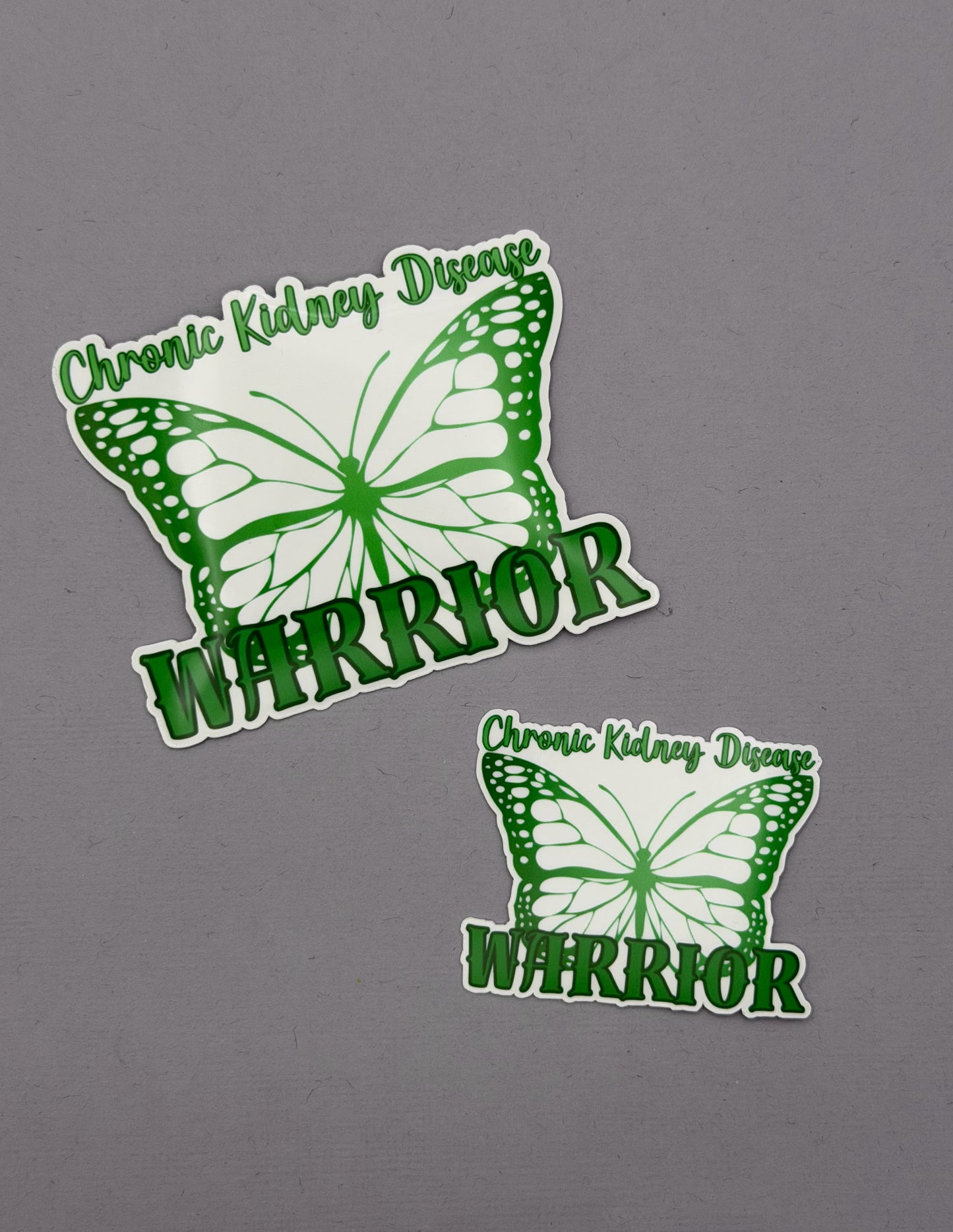 Chronic Kidney Disease Warrior Butterfly Sticker