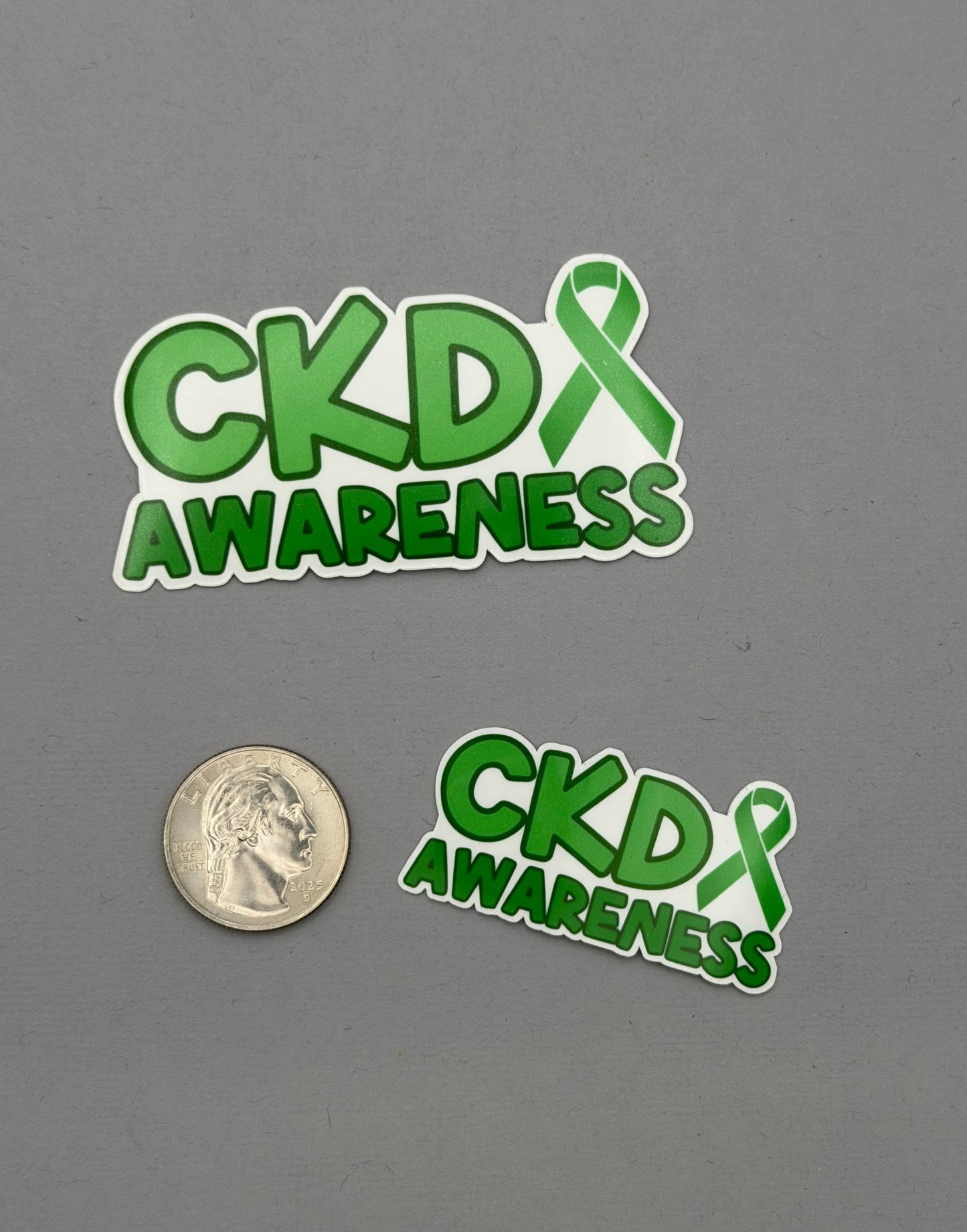 CKD (Chronic Kidney Disease) Awareness with Ribbon Sticker