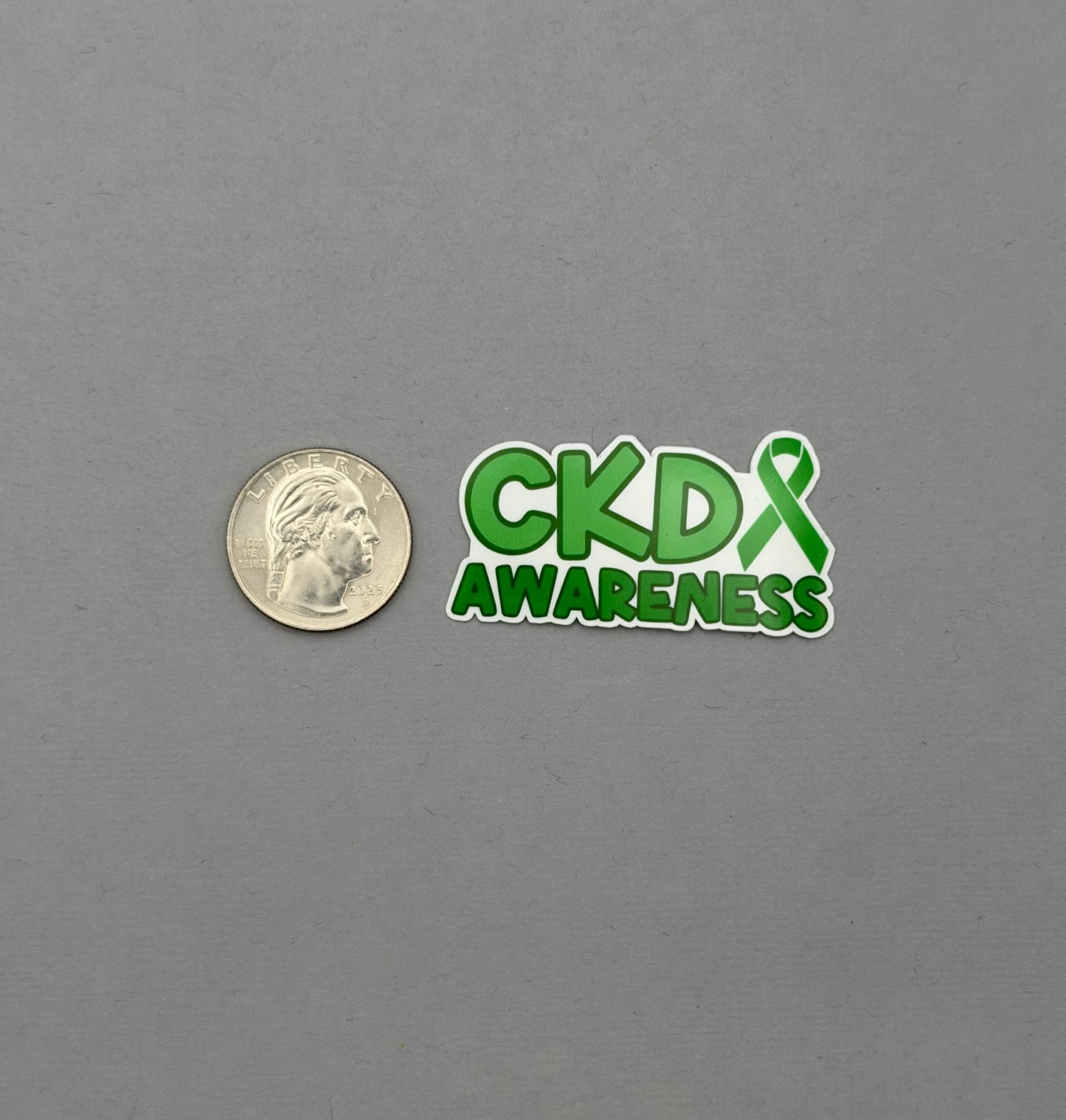 CKD (Chronic Kidney Disease) Awareness with Ribbon Sticker