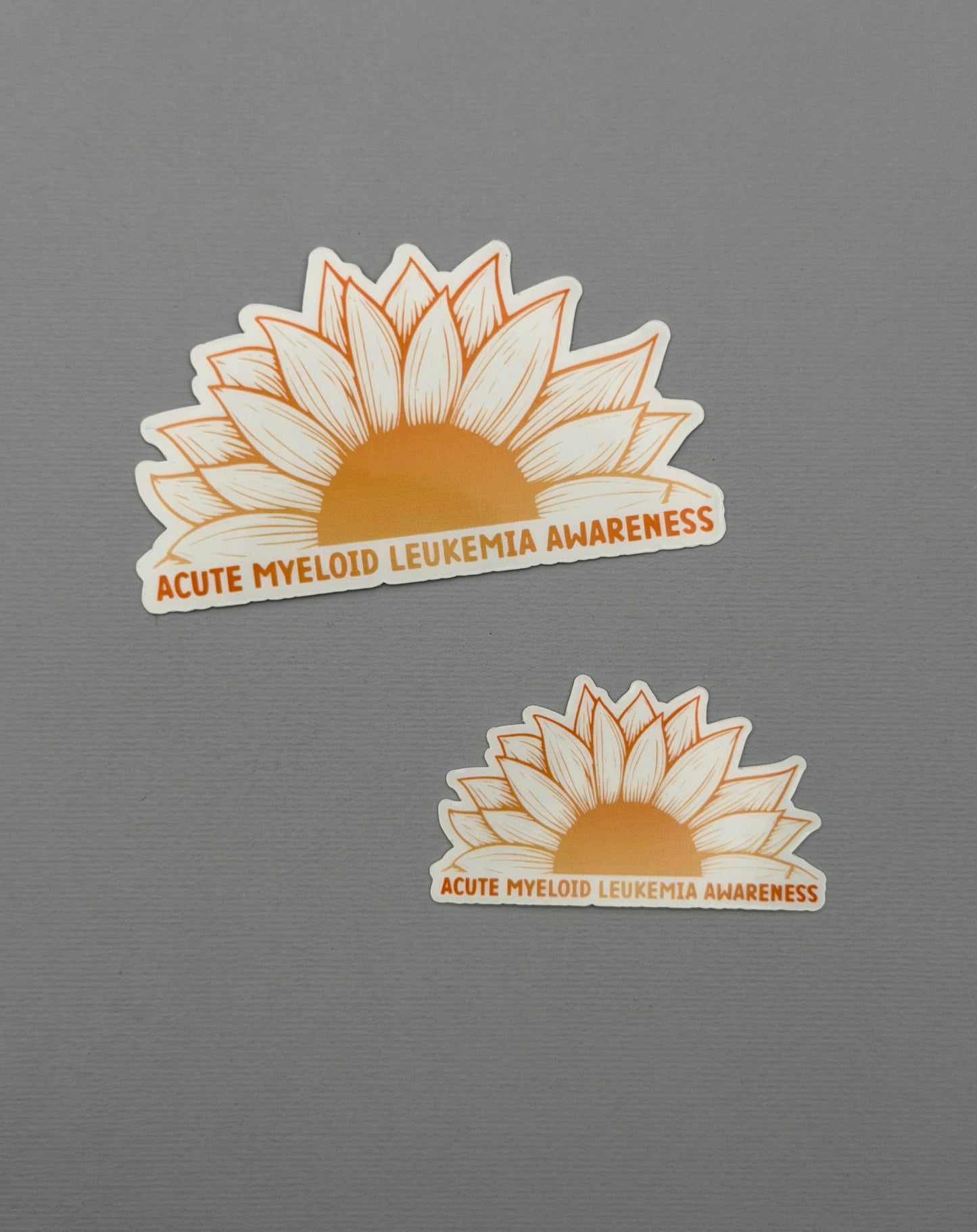Acute Myeloid Leukemia Awareness Sunflower Sticker or Magnet | AML