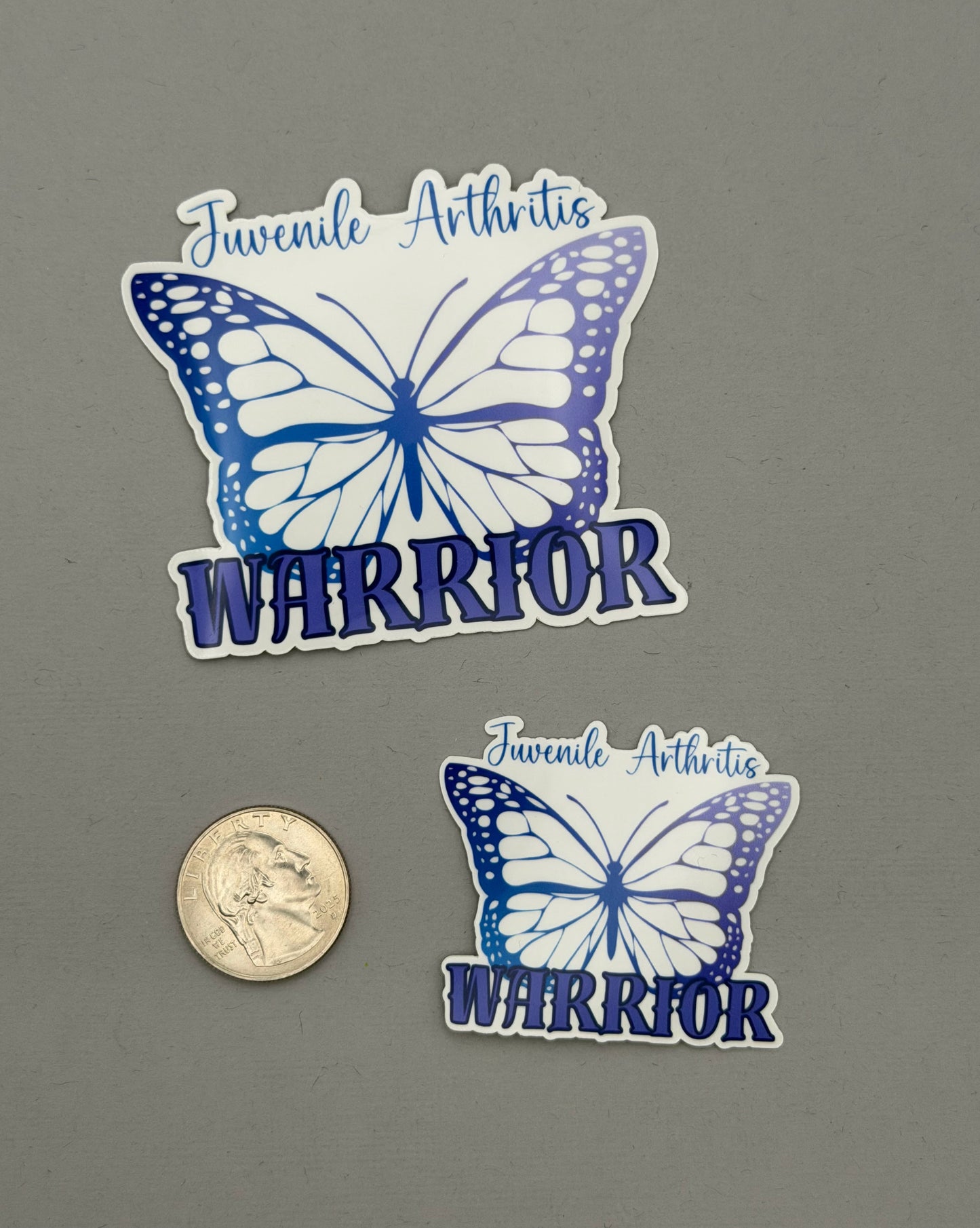 Juvenile Arthritis Warrior Butterfly Sticker