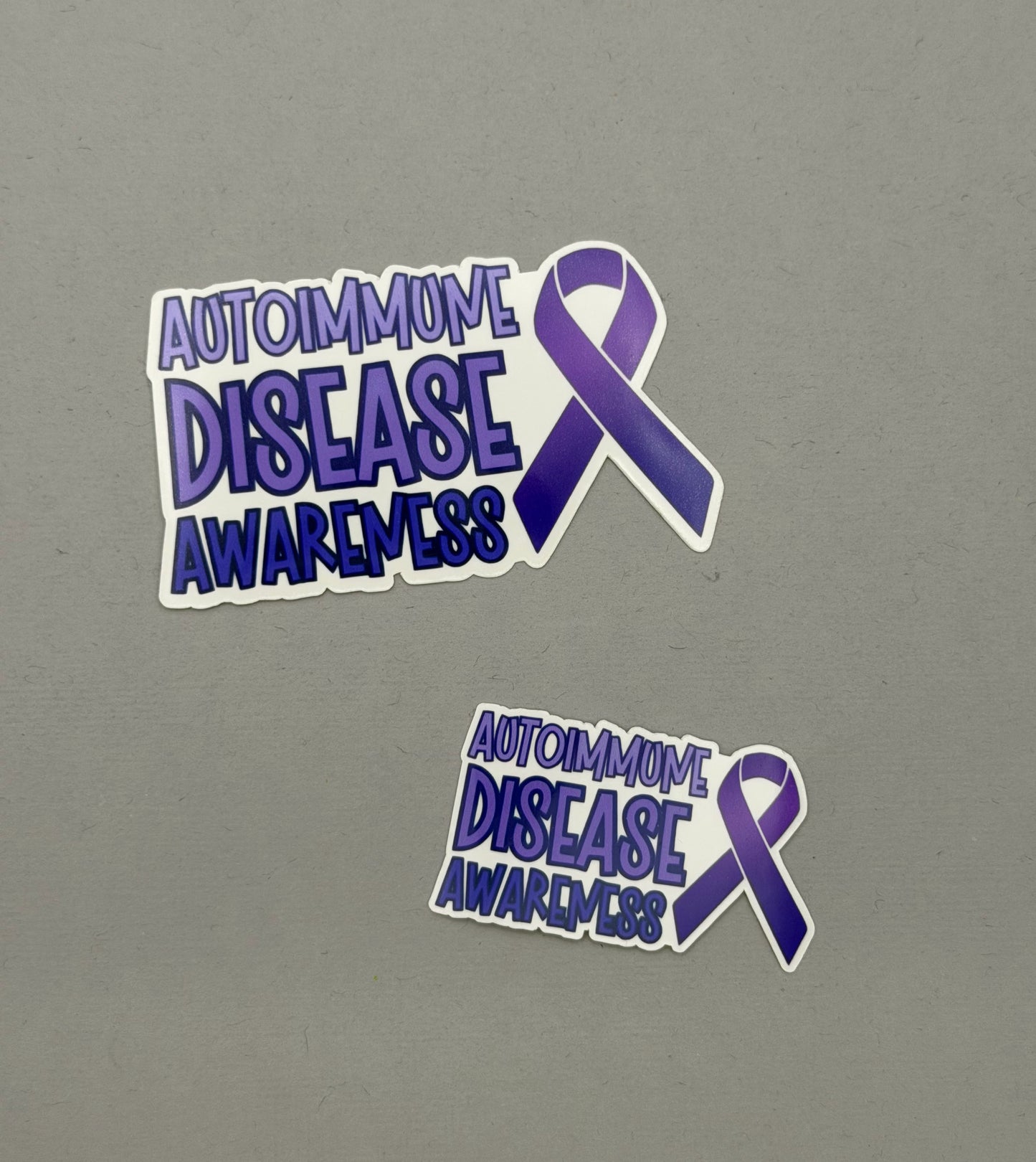 Autoimmune Disease Awareness with Ribbon Sticker