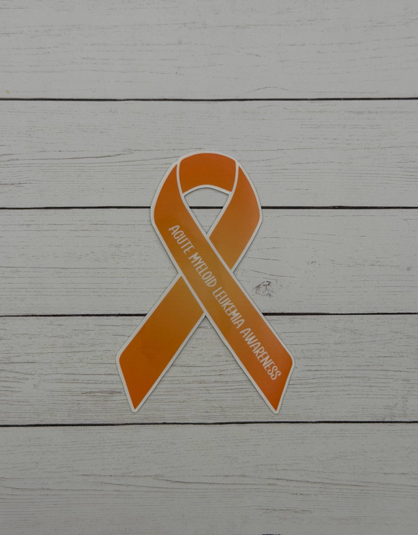 Acute Myeloid Leukemia Awareness Ribbon Sticker or Magnet | AML