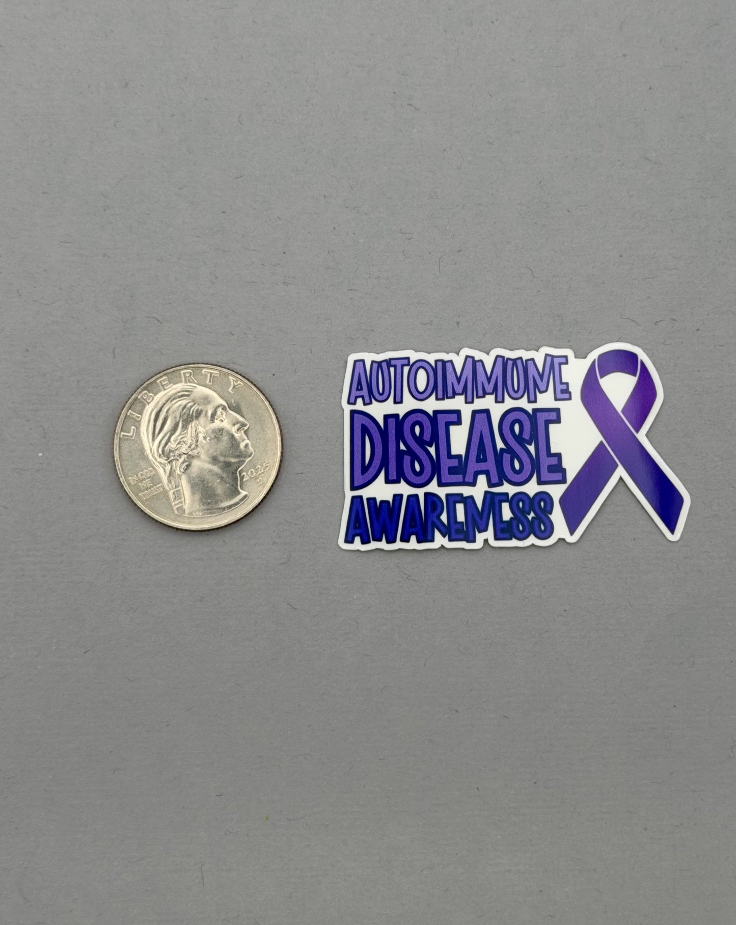 Autoimmune Disease Awareness with Ribbon Sticker