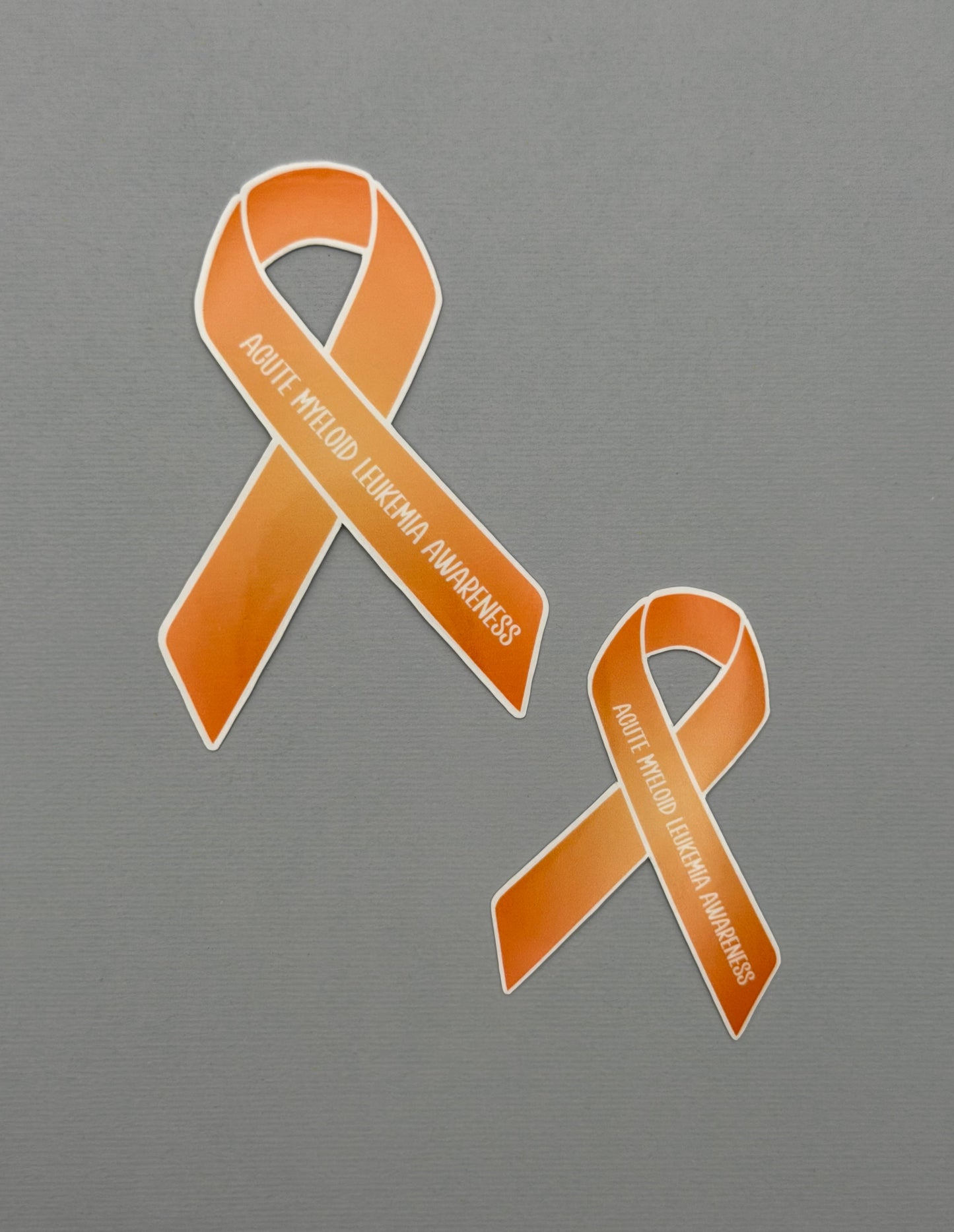 Acute Myeloid Leukemia Awareness Ribbon Sticker or Magnet | AML