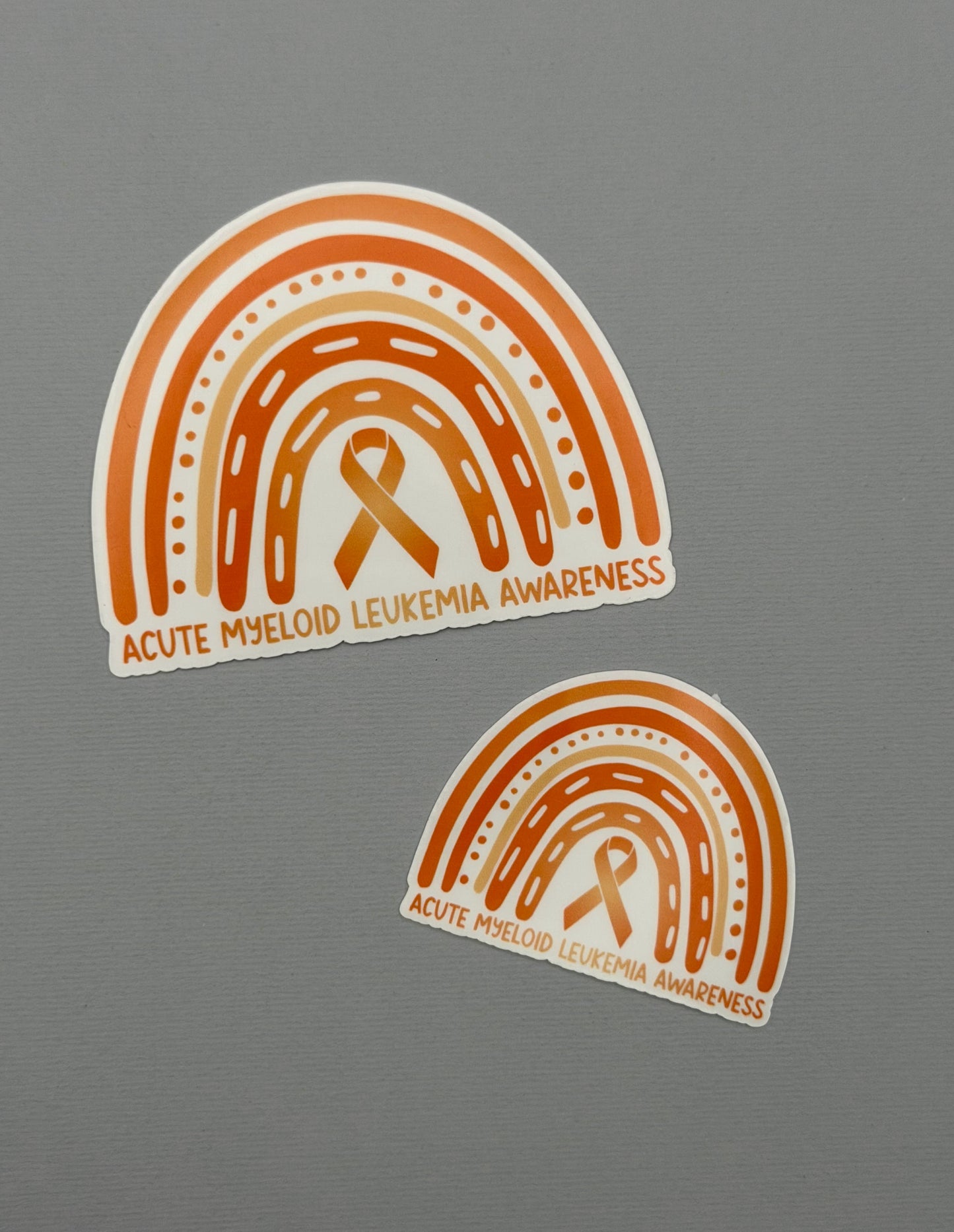Acute Myeloid Leukemia Awareness Rainbow Sticker or Magnet | AML