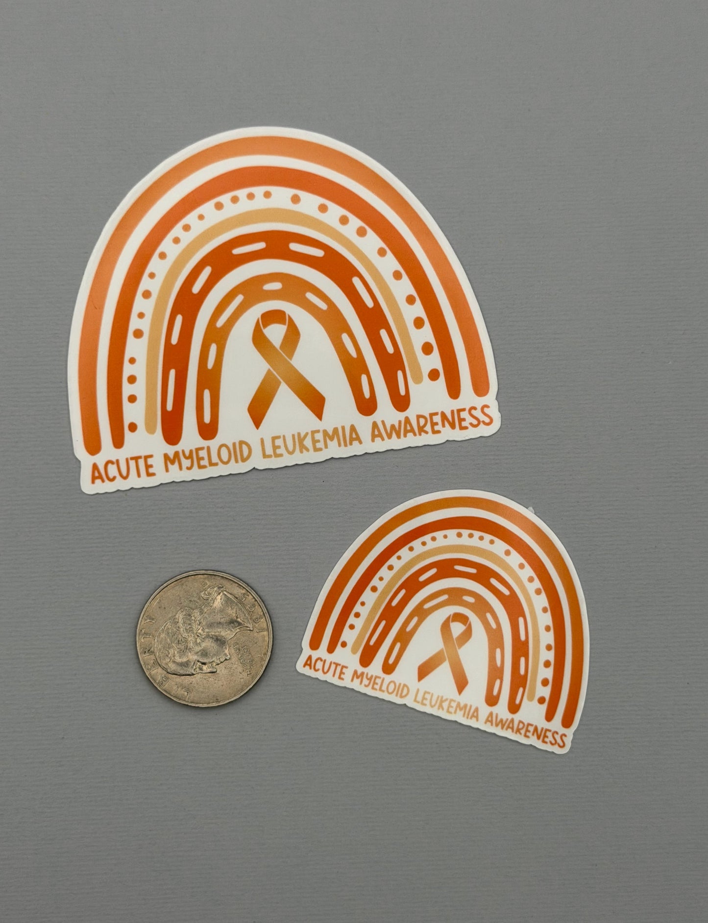 Acute Myeloid Leukemia Awareness Rainbow Sticker or Magnet | AML