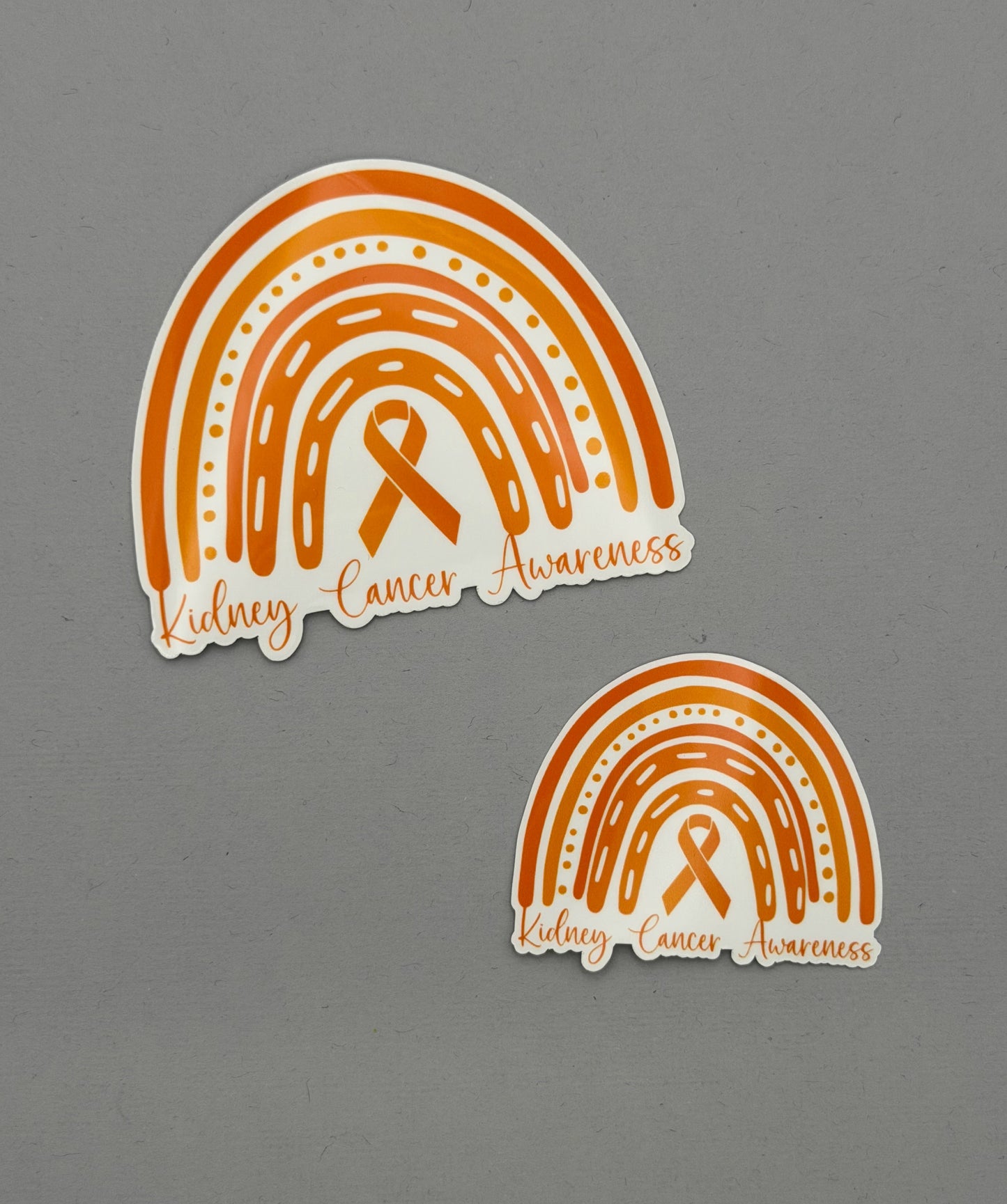 Kidney Cancer Awareness Rainbow Sticker