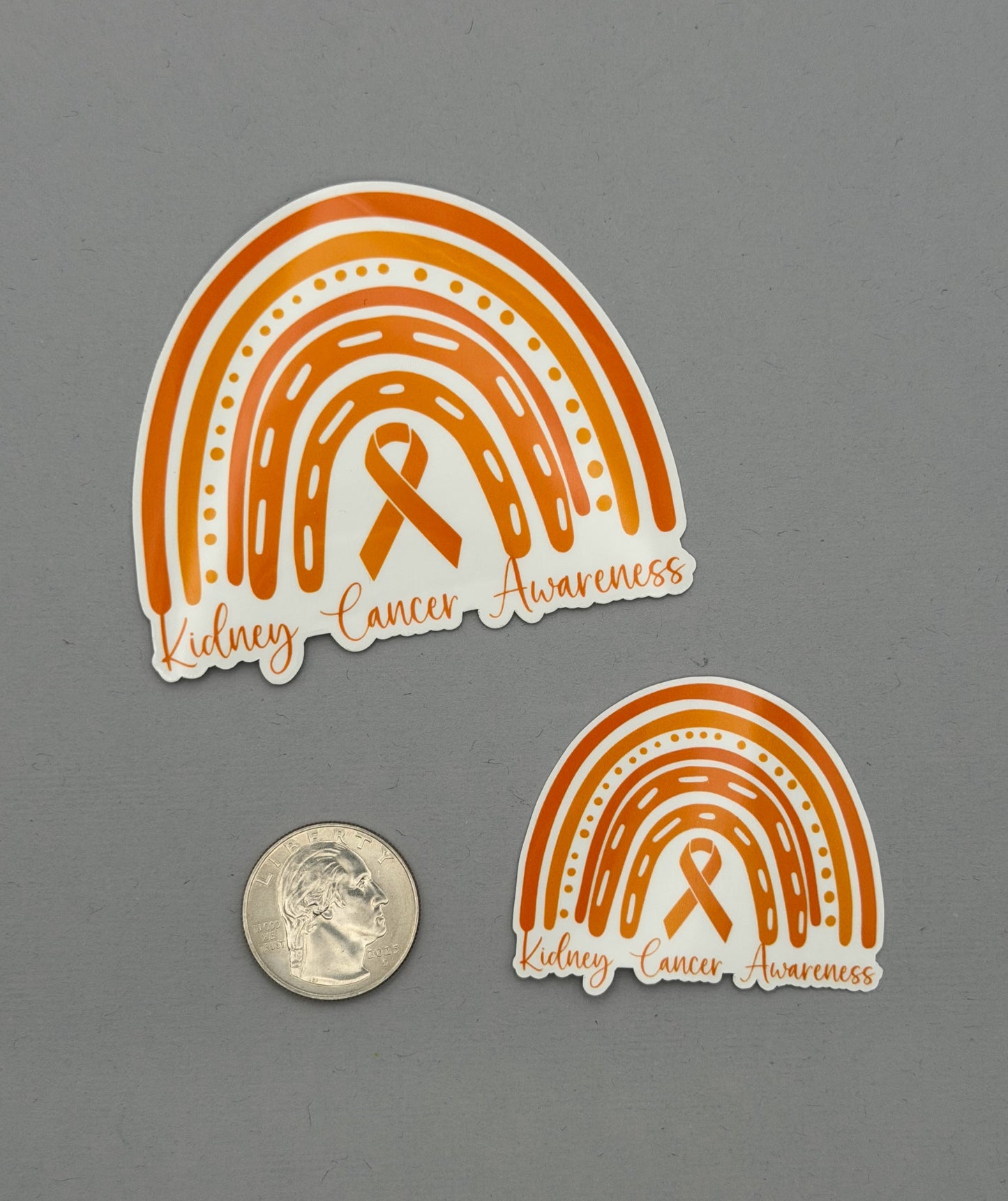 Kidney Cancer Awareness Rainbow Sticker